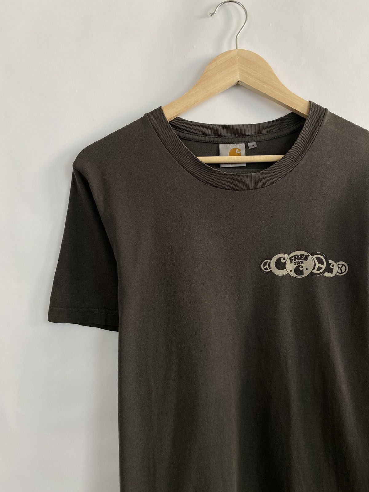 Carhartt 🇺🇸 Vintage 90s Carhartt Free The T-Shirt Rare Retro Y2K Hype Size US M / EU 48-50 / 2 - 3 Thumbnail