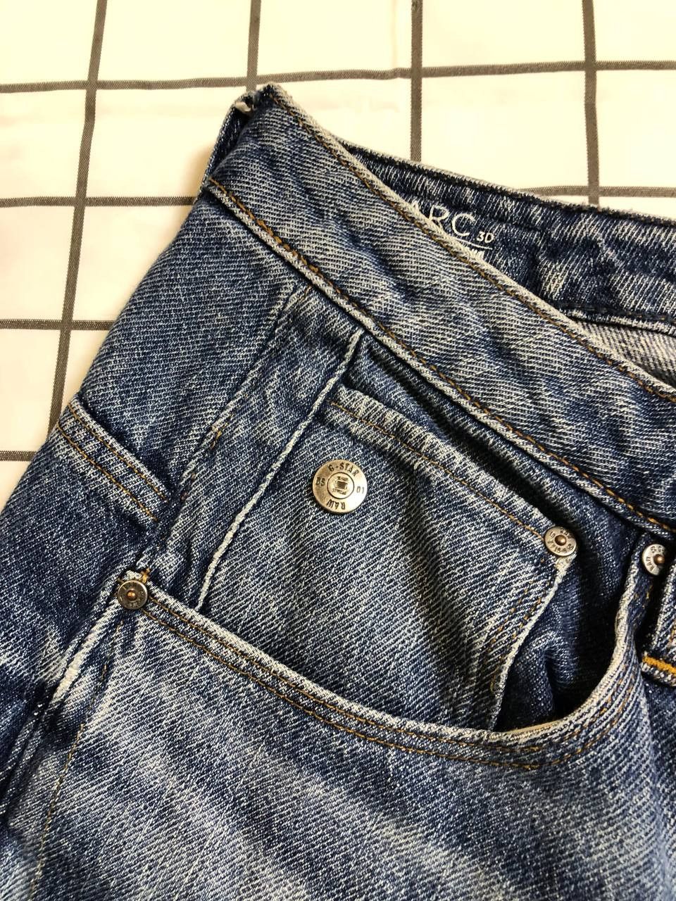 G-Star G Star Raw Jeans Blue Good Condition Size US 26 / EU 42 - 12 Thumbnail