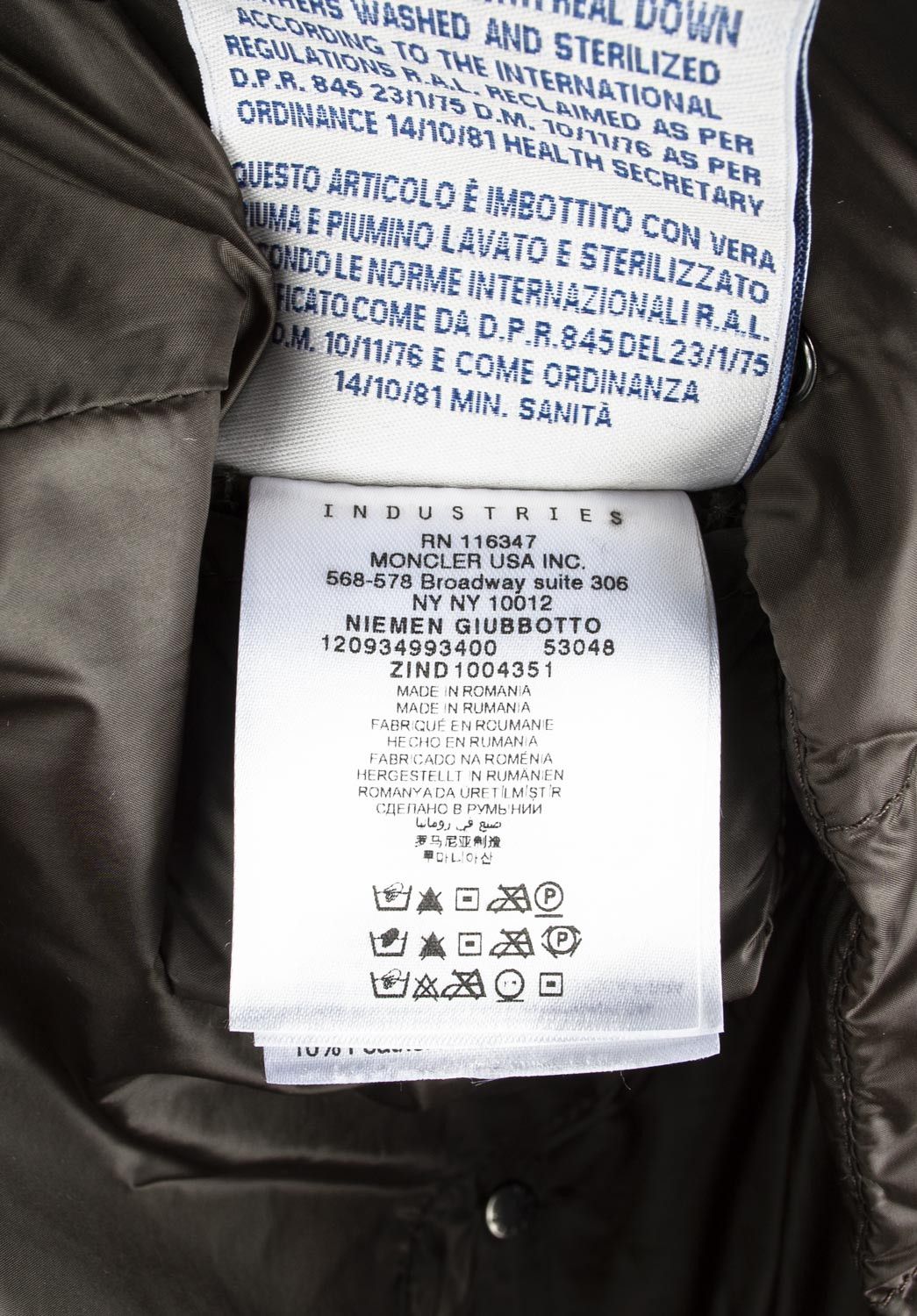 Moncler Original Moncler Niemen Long Down Jacket Size 3 M/L H4726 Size L / US 10 / IT 46 - 10 Thumbnail