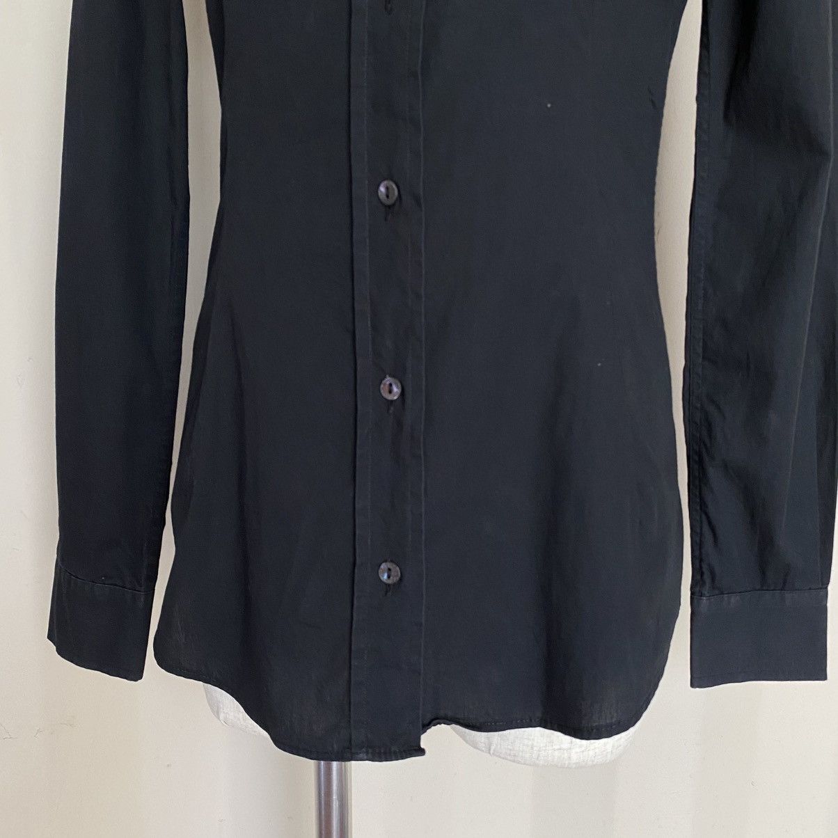 Dolce & Gabbana DOLCE & GABBANA Black Fitted Shirt Size S / US 4 / IT 40 - 15 Thumbnail