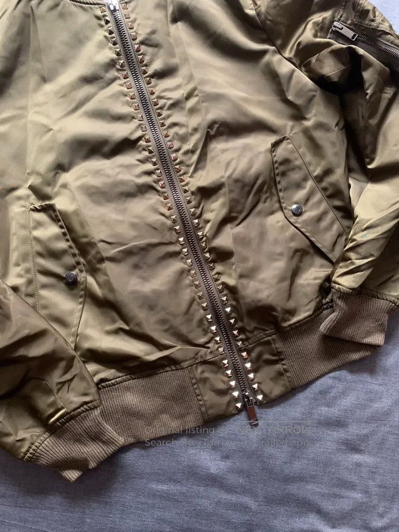 Valentino Valentino Willow Nail Air Force Bomber Jacket Size US M / EU 48-50 / 2 - 4 Thumbnail