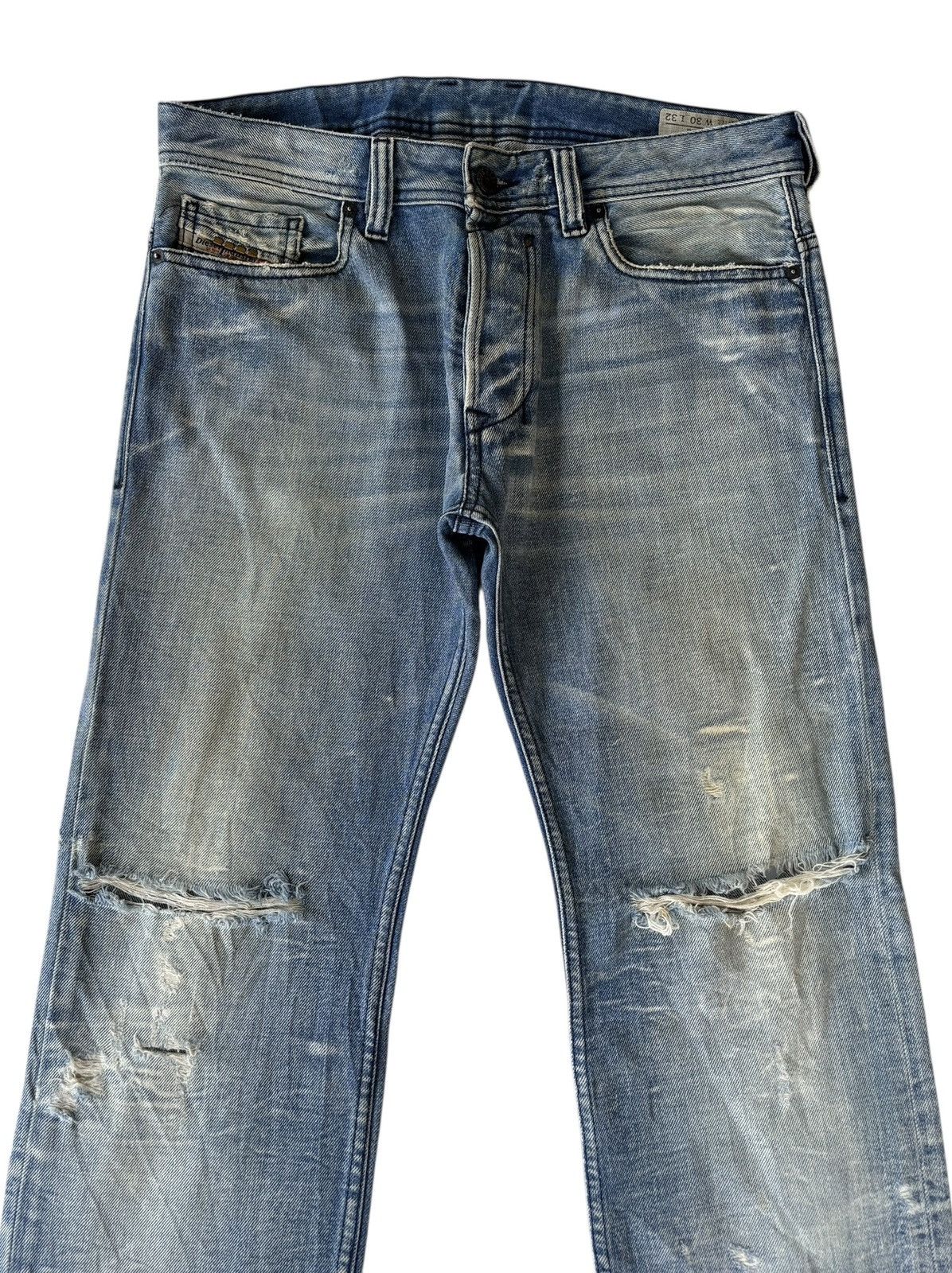 Diesel Vintage Diesel Safado Thrashed Distressed Denim Jeans Size US 33 - 5 Thumbnail