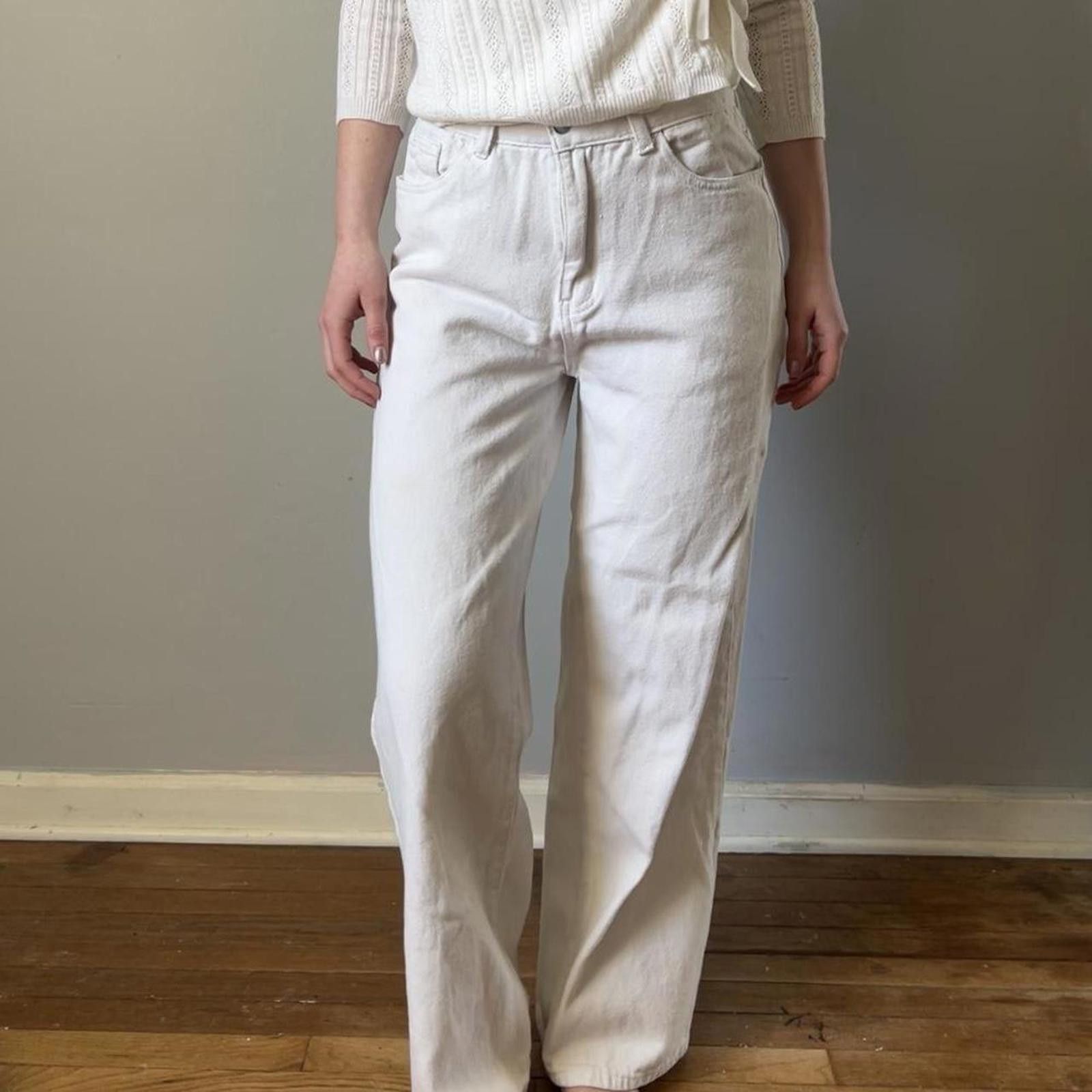 Other High-waisted white classic jeans Size 27" / US 4 / IT 40 - 1 Thumbnail