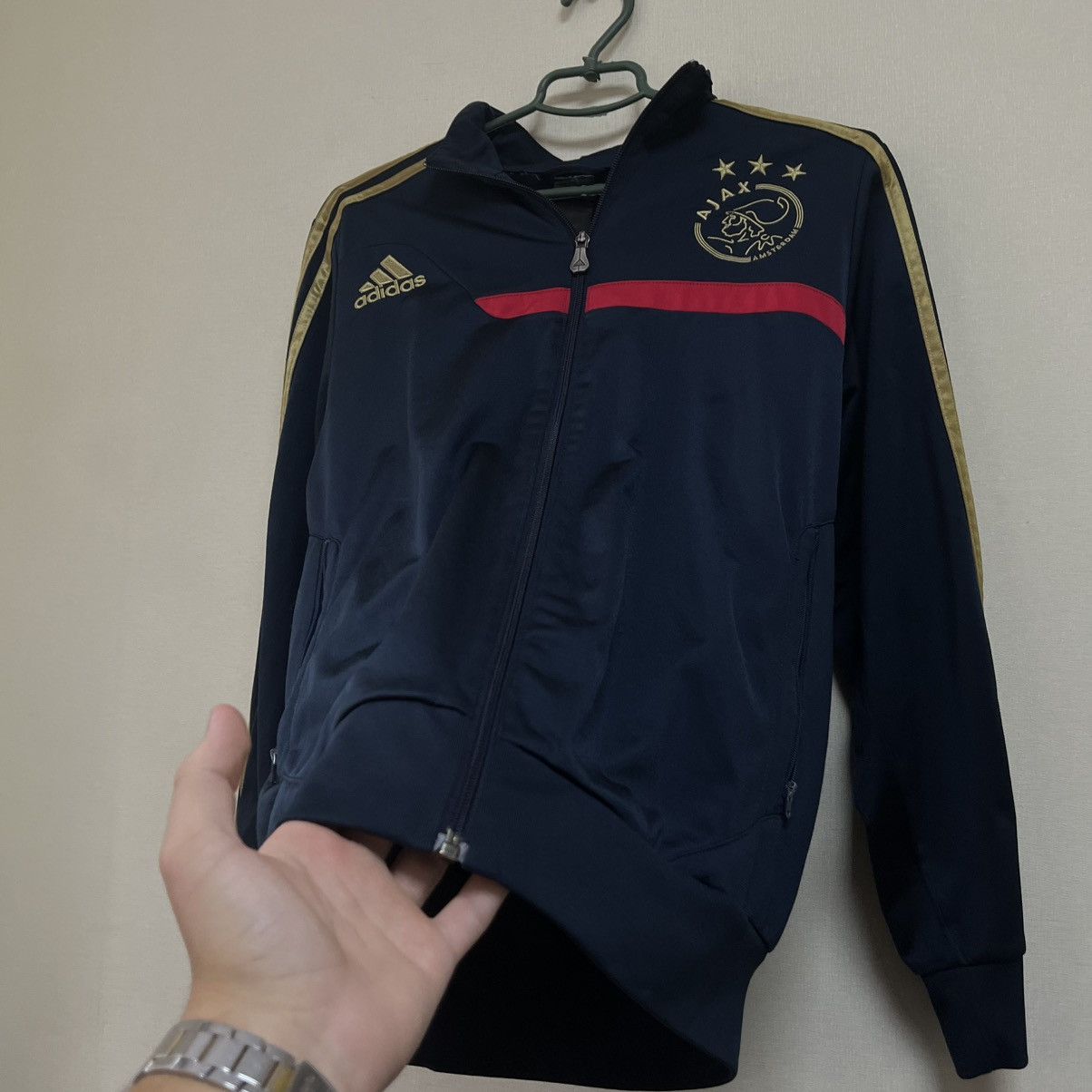 Adidas Adidas Ajax zip up Vintage Home soccer jersey boxy fit Size US M / EU 48-50 / 2 - 5 Thumbnail