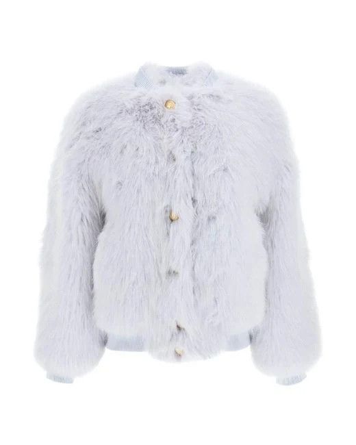 o1srvl11e1123 Bomber Jacket in White