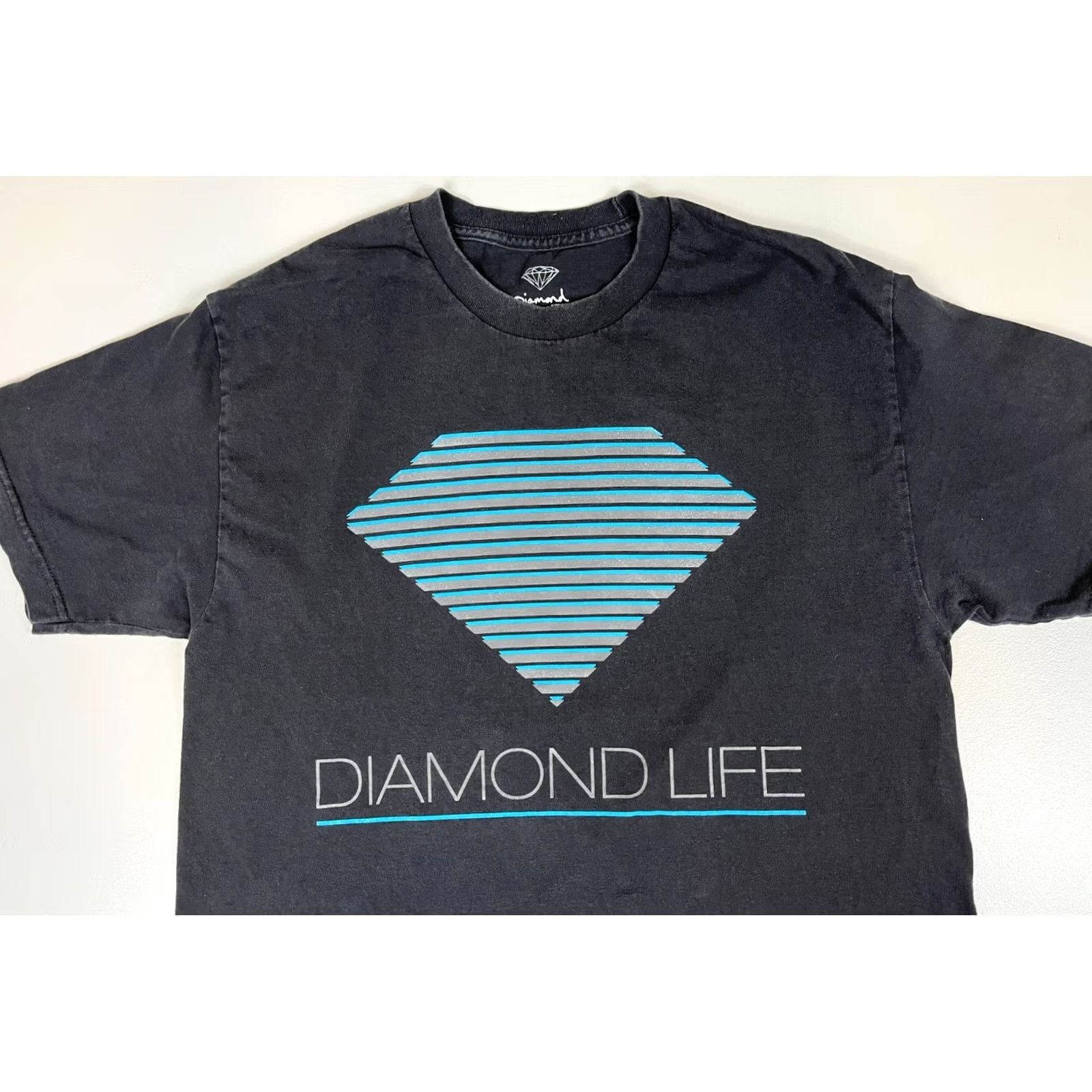 Diamond Supply Co. VINTAGE Diamond Supply Co. Diamond Life T-Shirt Men’s Black USA Large Crew Neck Short Sleeve Cotton Logo 90s Boys? Size US L / EU 52-54 / 3 - 3 Thumbnail