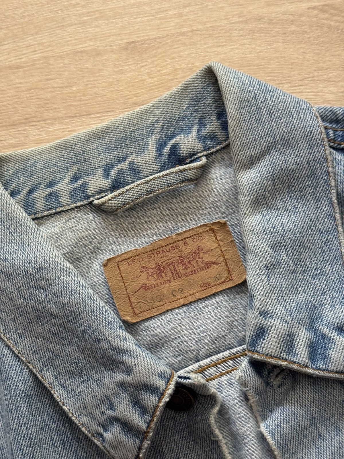 Levi's Vintage 90s 1993 Levi’s Western Cowboy Blue Faded Jeans Vest Size US M / EU 48-50 / 2 - 7 Thumbnail