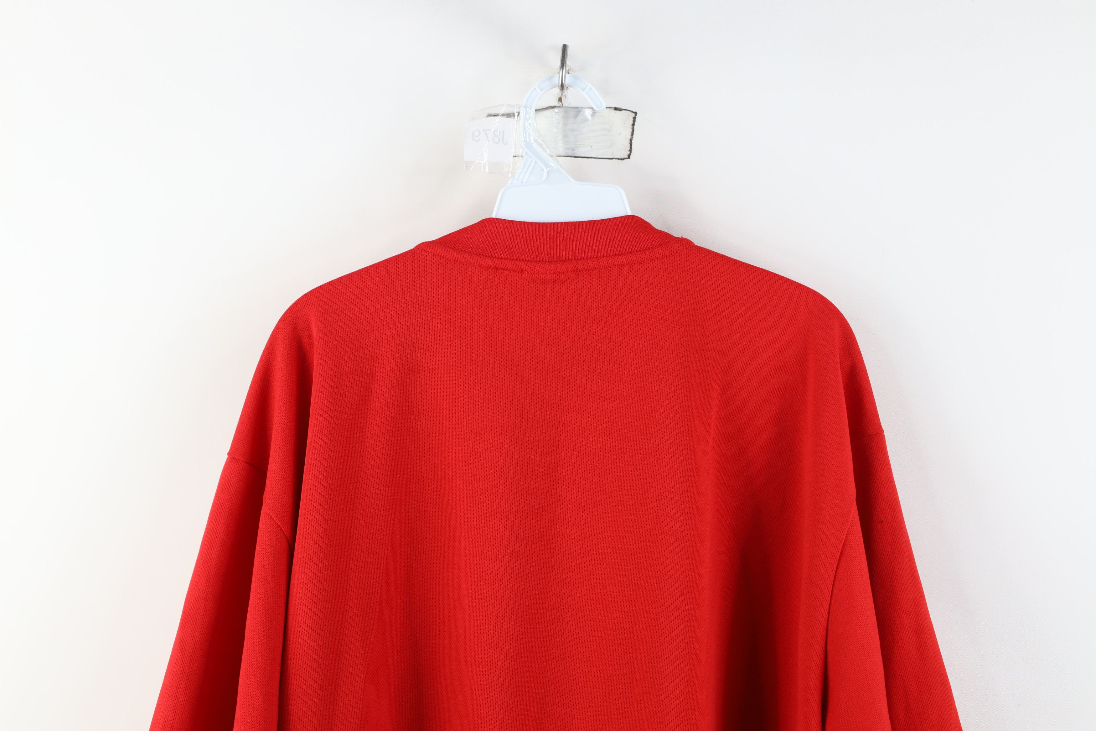 Vintage Vintage 90s Red Wings Hockey Jersey T-Shirt Red Polyester Size US L / EU 52-54 / 3 - 12 Thumbnail