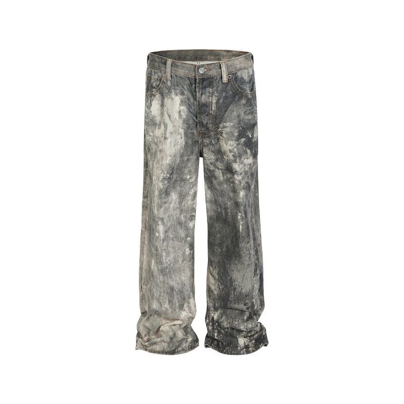 Japanese Brand × Jean × Vintage Camouflage Splash Ink Digital Printing Distressed Jeans Size US 30 / EU 46 - 6 Thumbnail