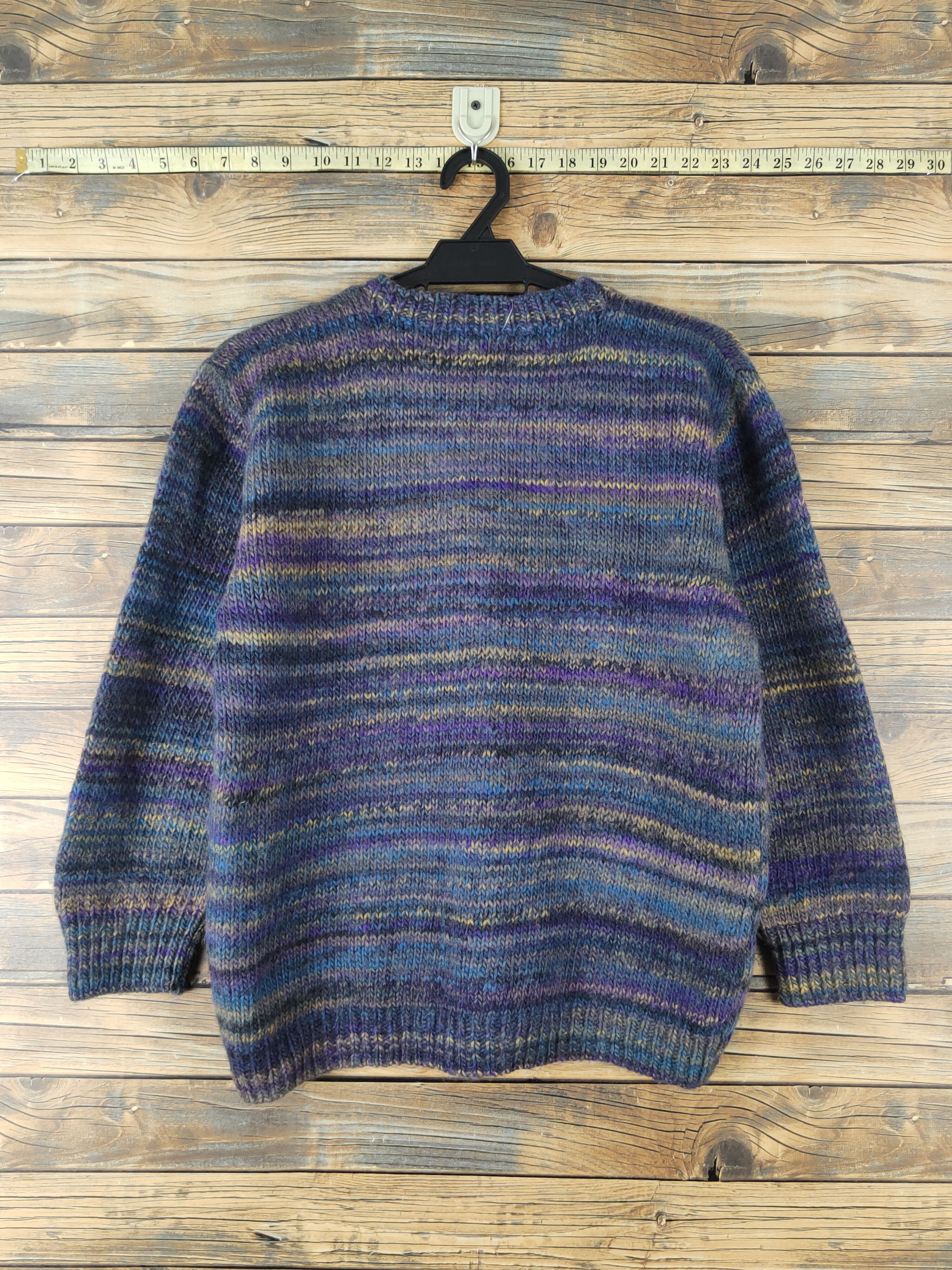 Vintage Japanese Brand Blue Purple Knitwear Sweatshirts #W1544 Size US S / EU 44-46 / 1 - 7 Thumbnail