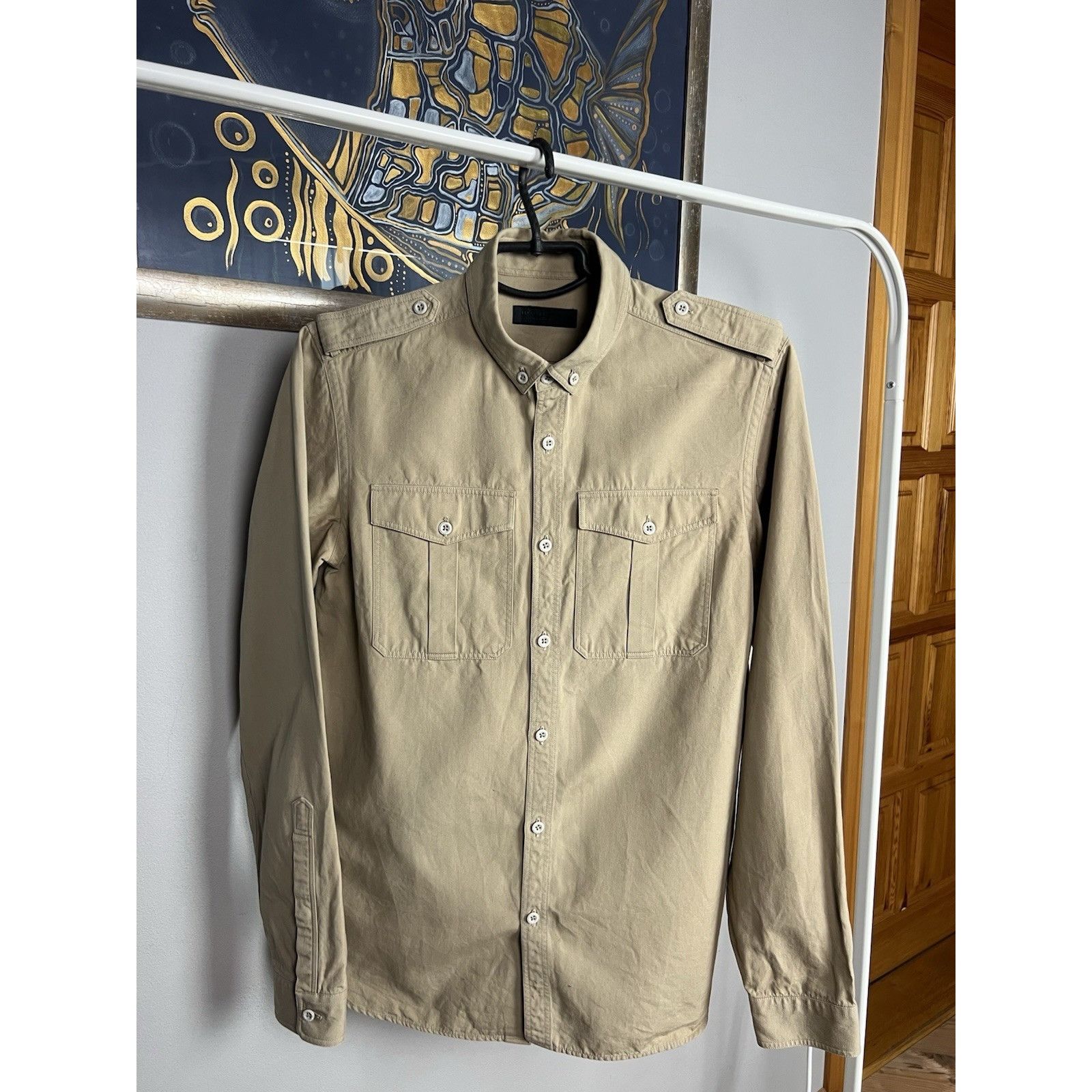 Burberry Prorsum RARE! Burberry Prorsum Men`s Beige Overshirt Jacket Size S Size US S / EU 44-46 / 1 - 3 Thumbnail