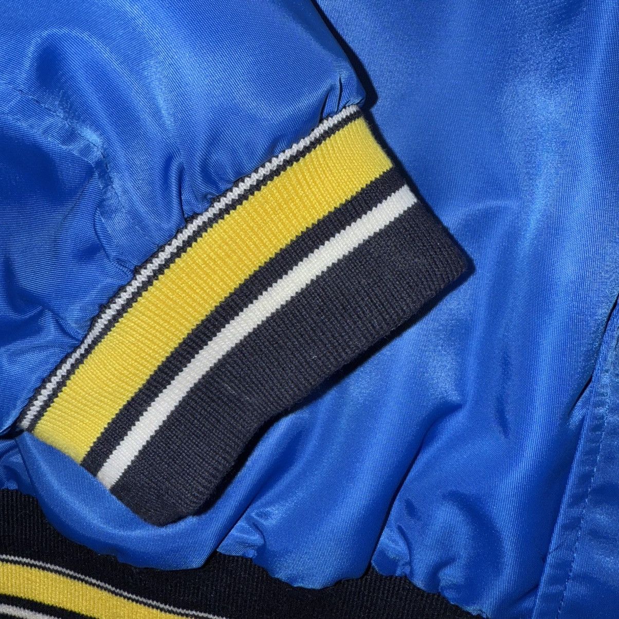 Wales Bonner Wales Bonner logo-patch Bomber Jacket | Blue | 52 Size US L / EU 52-54 / 3 - 10 Thumbnail
