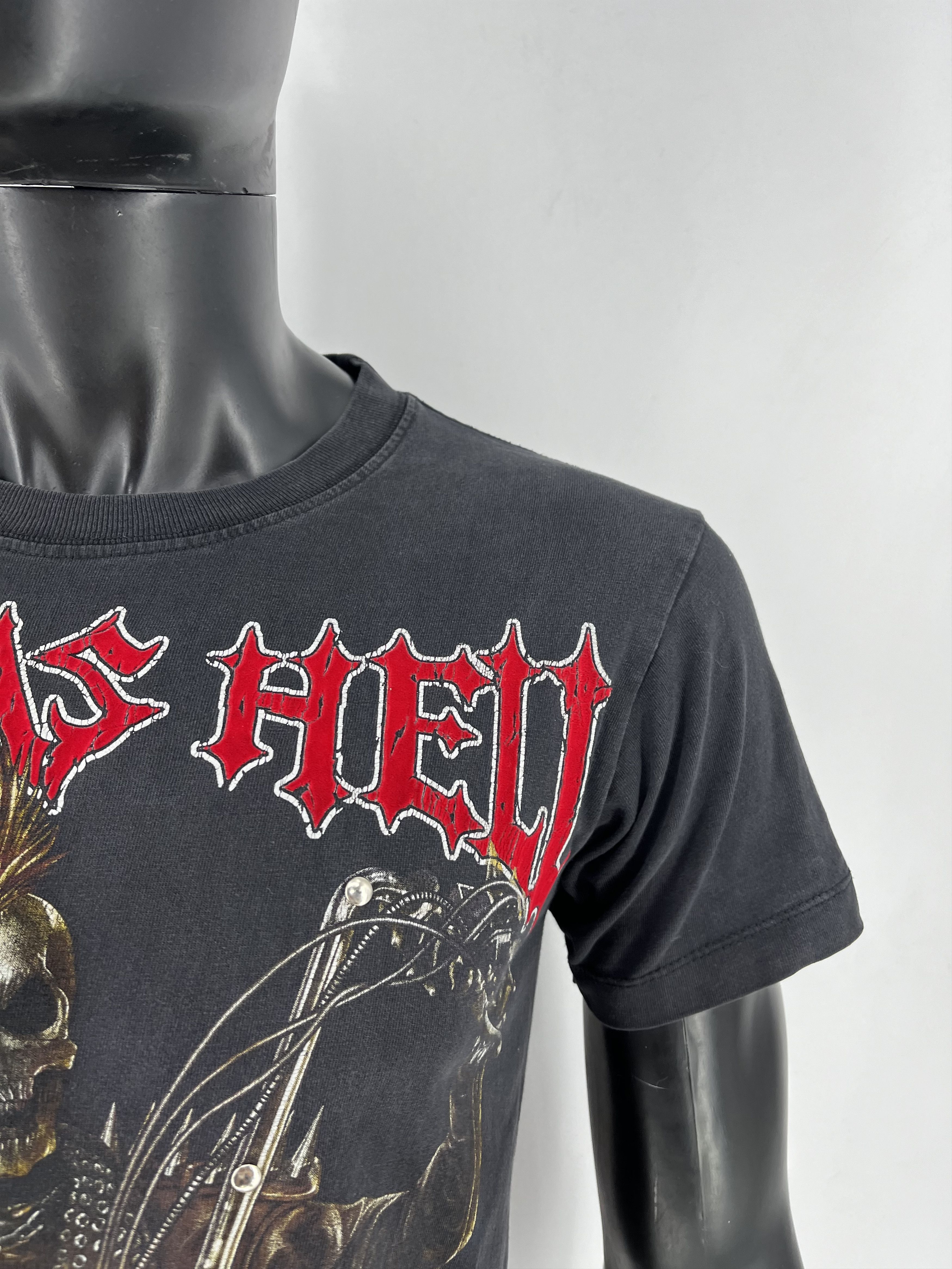 Band Tees Rock Chang Hot as Hell Vintage Skull Ghost Rider Tee Size US S / EU 44-46 / 1 - 10 Thumbnail