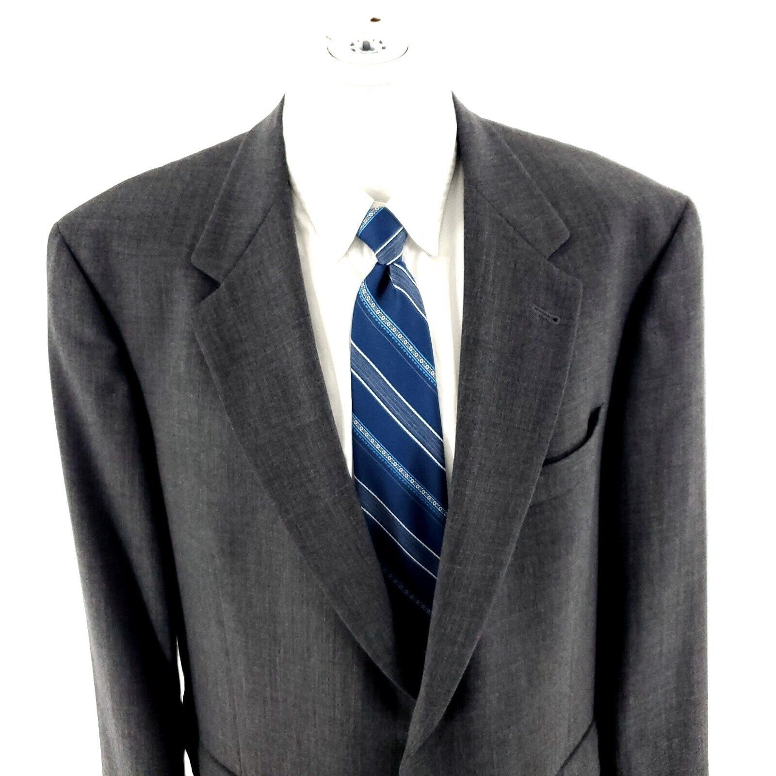 Hart Schaffner Marx Hart Schaffner Marx Comfort Plus Wool 2 Gold Button Blazer 4 Size 46L - 1 Thumbnail
