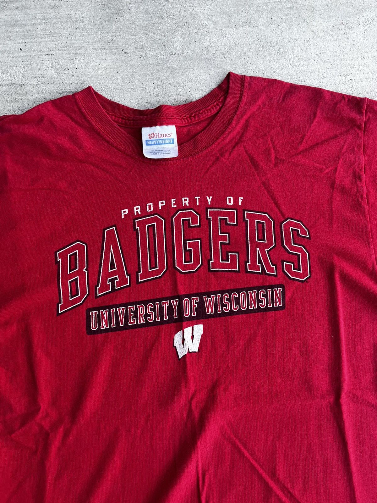 Vintage Vintage University of Wisconsin “Property of Badgers” Tee Size US M / EU 48-50 / 2 - 2 Thumbnail