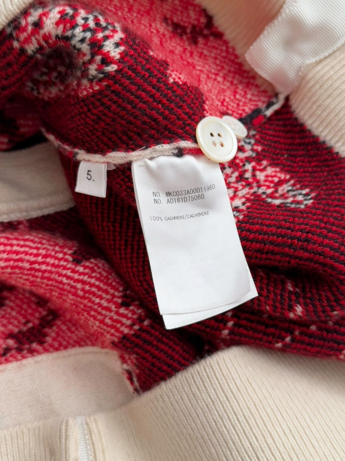 Thom Browne Textured Cashmere Koi Fish Cardigan Size US XXL / EU 58 / 5 - 11 Thumbnail