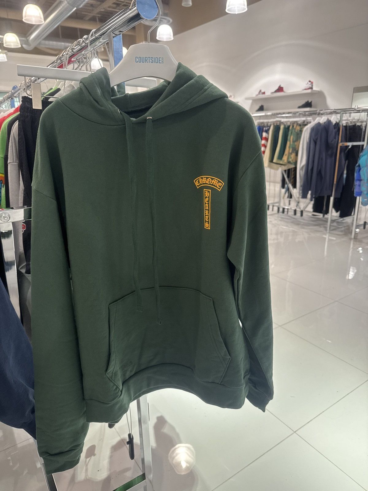 Chrome Hearts Chrome Hearts T Bar Green/Orange Hoodie Size US S / EU 44-46 / 1 - 1 Thumbnail