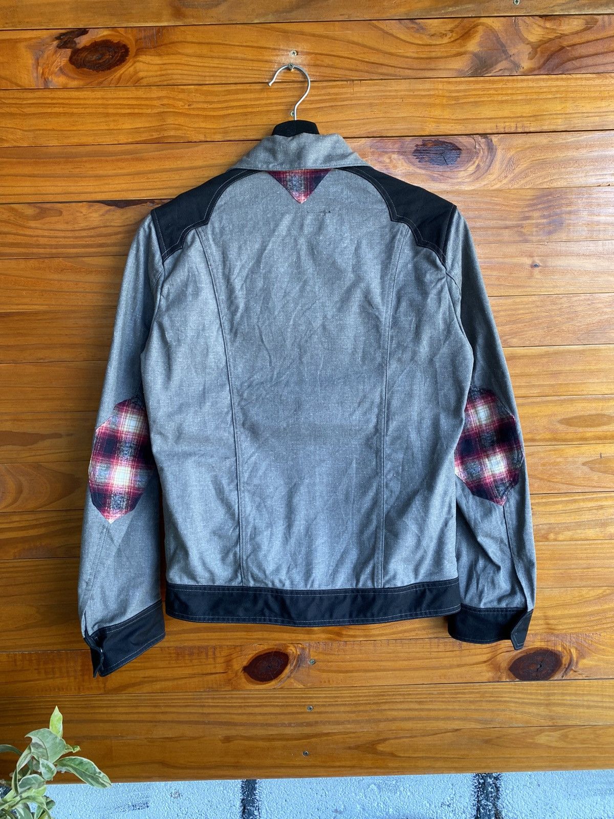 Japanese Brand NO CROSSING Japan Made Workwear Jacket – Grey & Black Zip Size US S / EU 44-46 / 1 - 9 Thumbnail