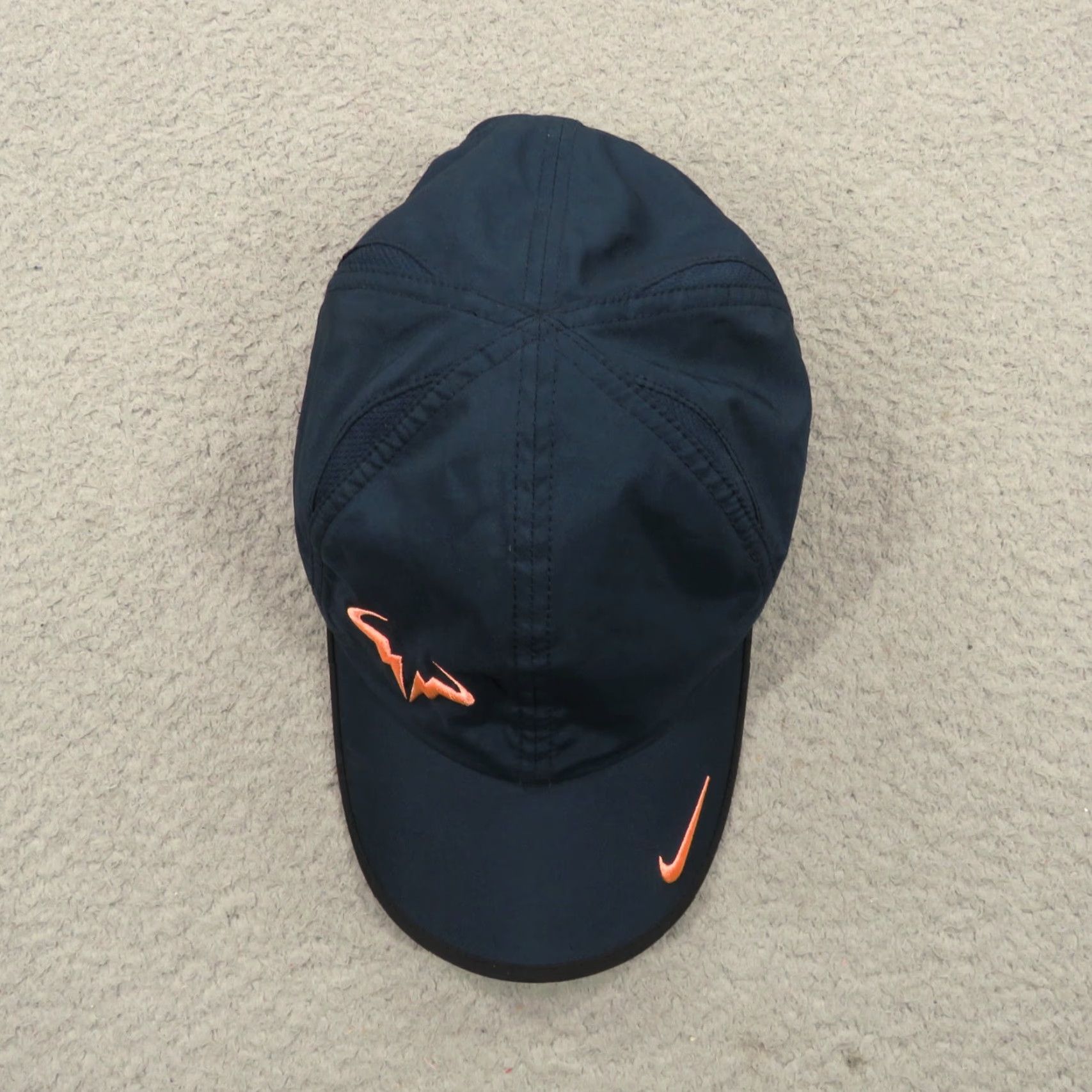 Nike Nike Hat Strap Back Navy Atomic Pink Featherlight Rafael Nadal 2013 US OPEN Men One Size Blue Baseball Cap Adjustable Lightweight Size ONE SIZE - 7 Thumbnail