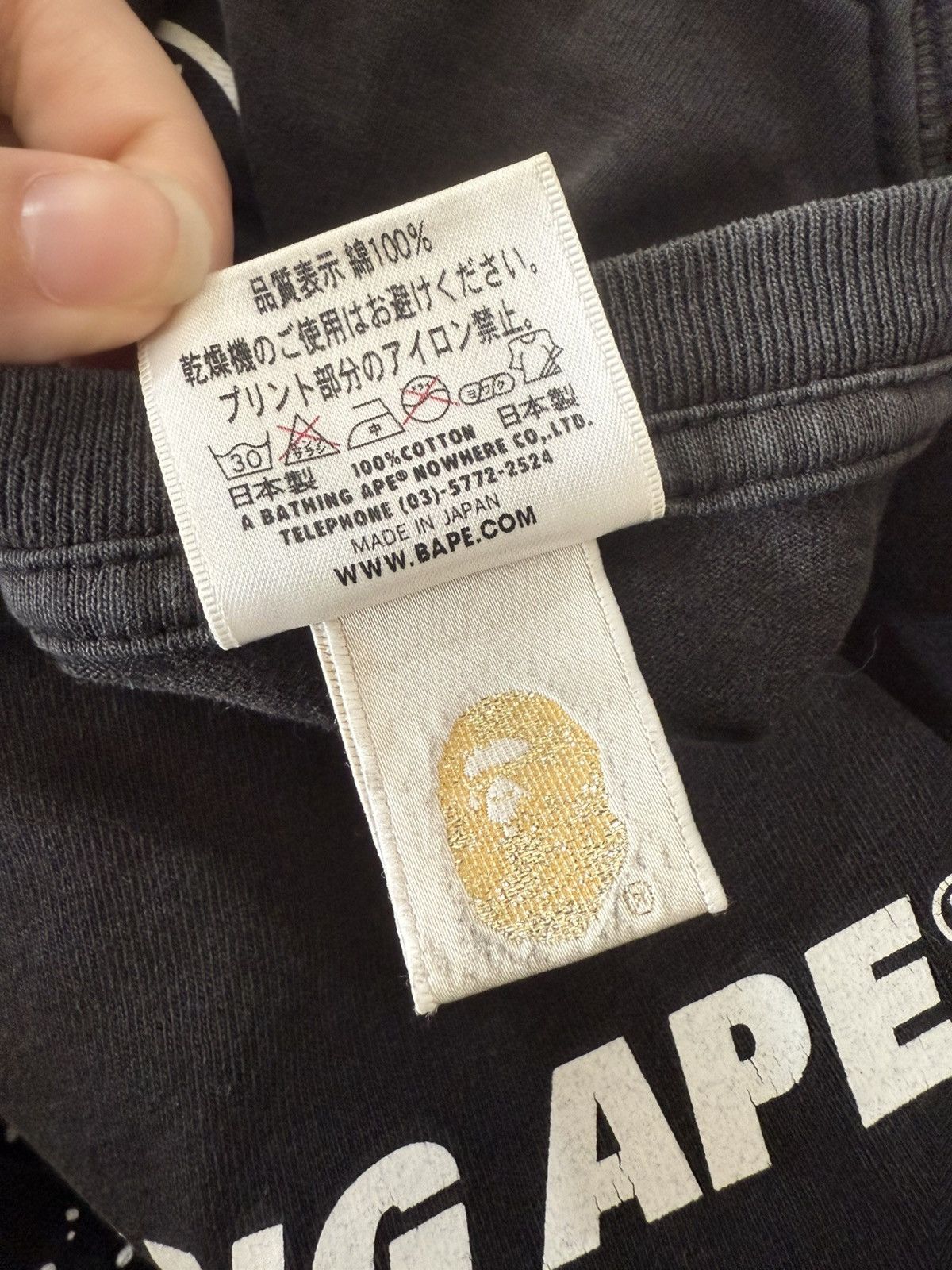 Bape Bape Long Sleeve Tee Size US XL / EU 56 / 4 - 9 Thumbnail