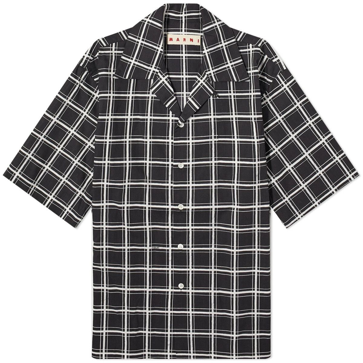 Marni o1w1db10824 Check Shirt in Black White Size US S / EU 44-46 / 1 - 1 Thumbnail