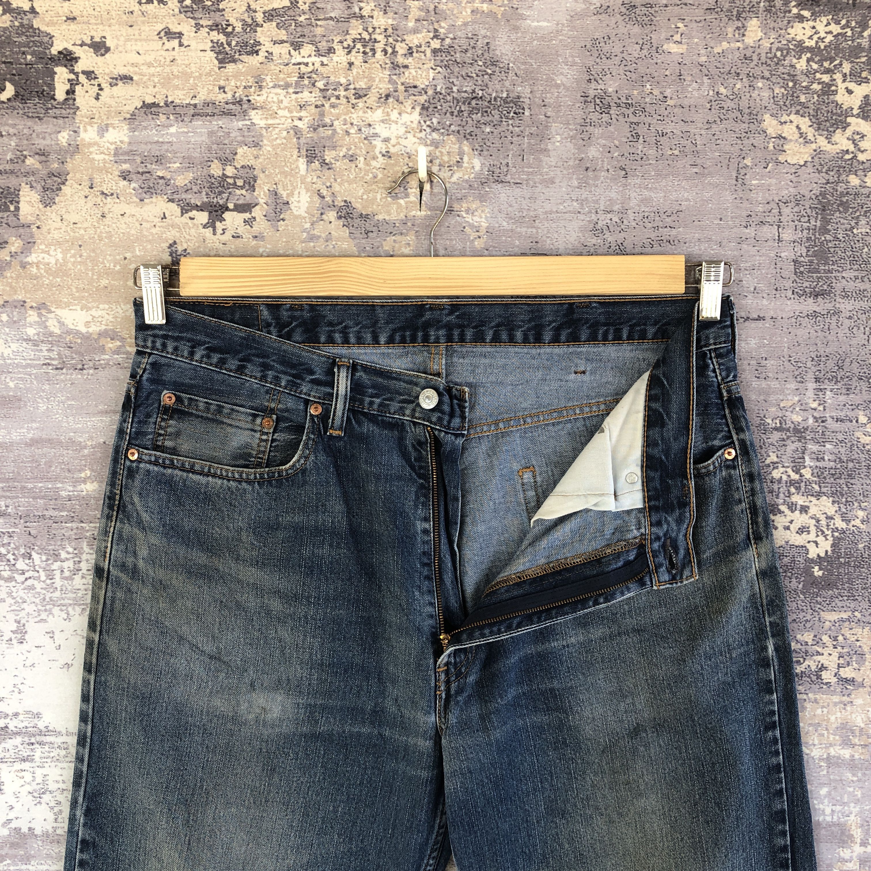 Levi's Vintage Levis 550 Ripped Blue Jeans Dirty Levi's Denim Pants Size US 36 / EU 52 - 6 Thumbnail