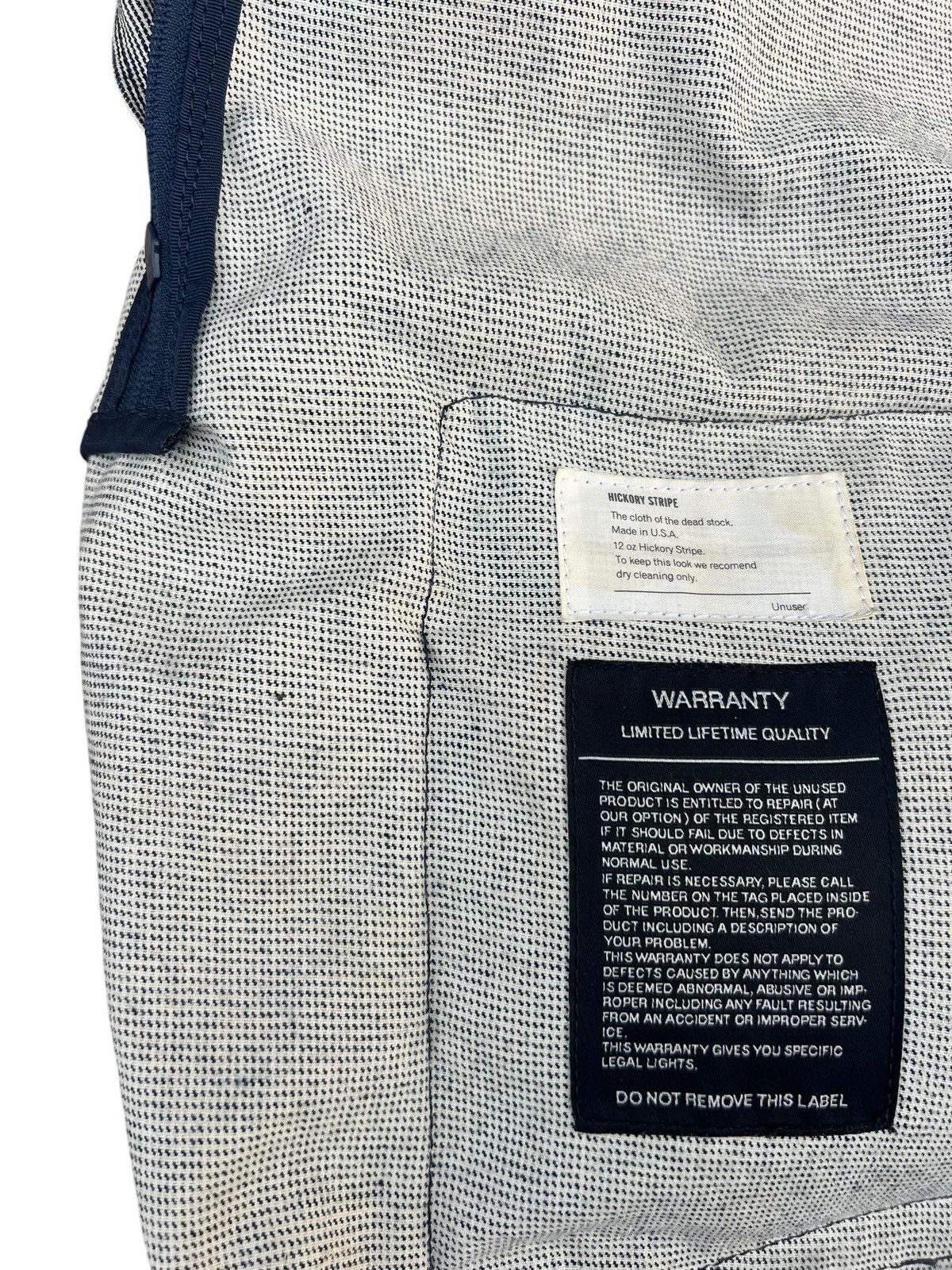Unused Unused Japan Leather Cotton Backpack Bag Size ONE SIZE - 21 Thumbnail