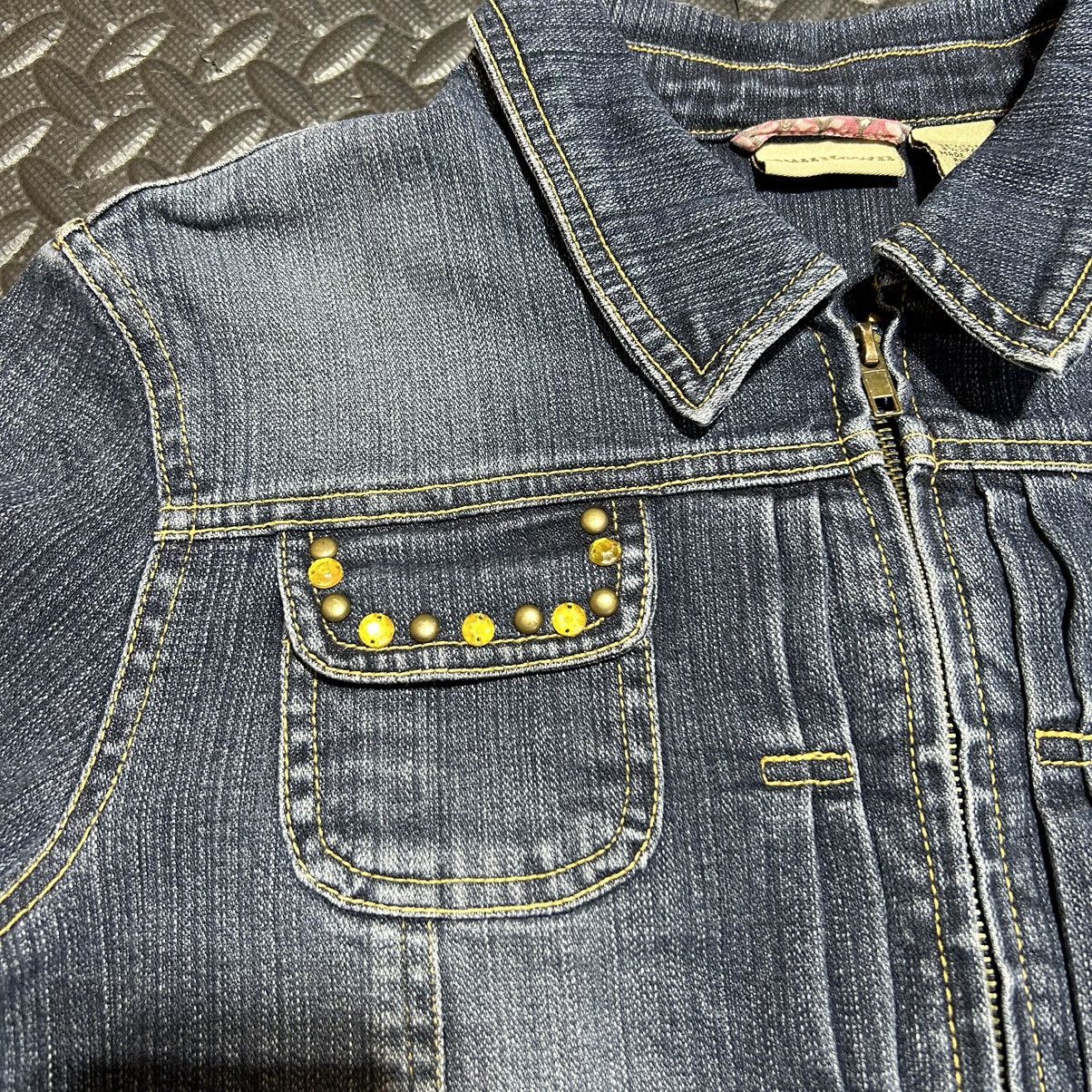 Other Ruff Hewn Jean Jacket Women Large Well Worn Embroidery Beads Size L / US 10 / IT 46 - 5 Thumbnail