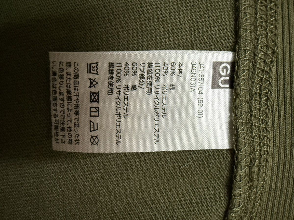 GU GU OLIVE GREEN SHORTSLEEVE SWEATSHIRT Size US XL / EU 56 / 4 - 10 Thumbnail