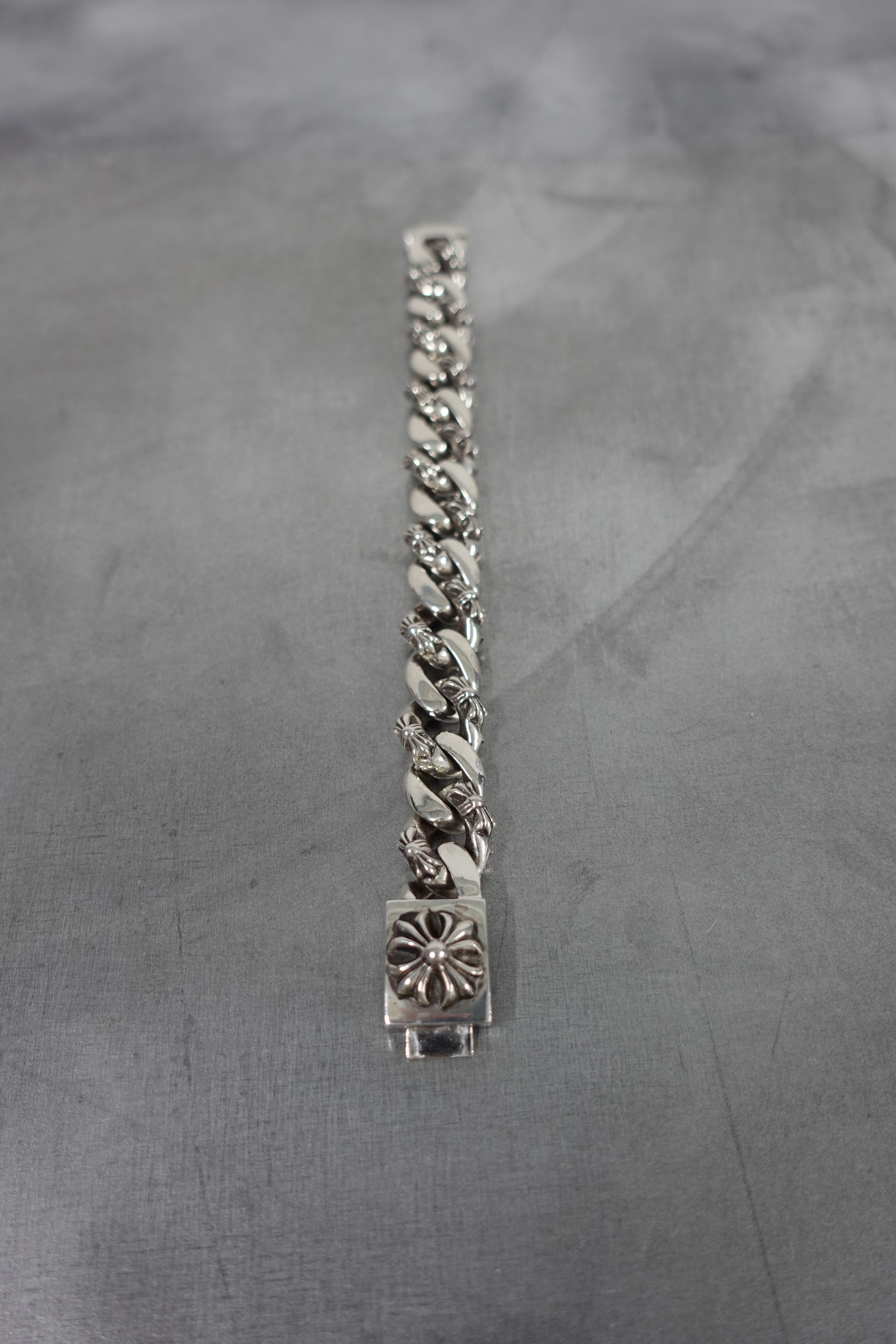 Chrome Hearts CHROME HEARTS SILVER PLUS CROSS BOX ID FANCY LINK BRACELET Size ONE SIZE - 5 Thumbnail