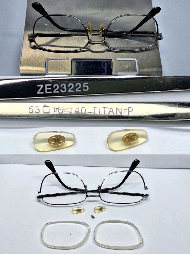 Other Charmant ZE23225 Pure Titanium Glasses Frame Silver 9g Size ONE SIZE - 4 Thumbnail