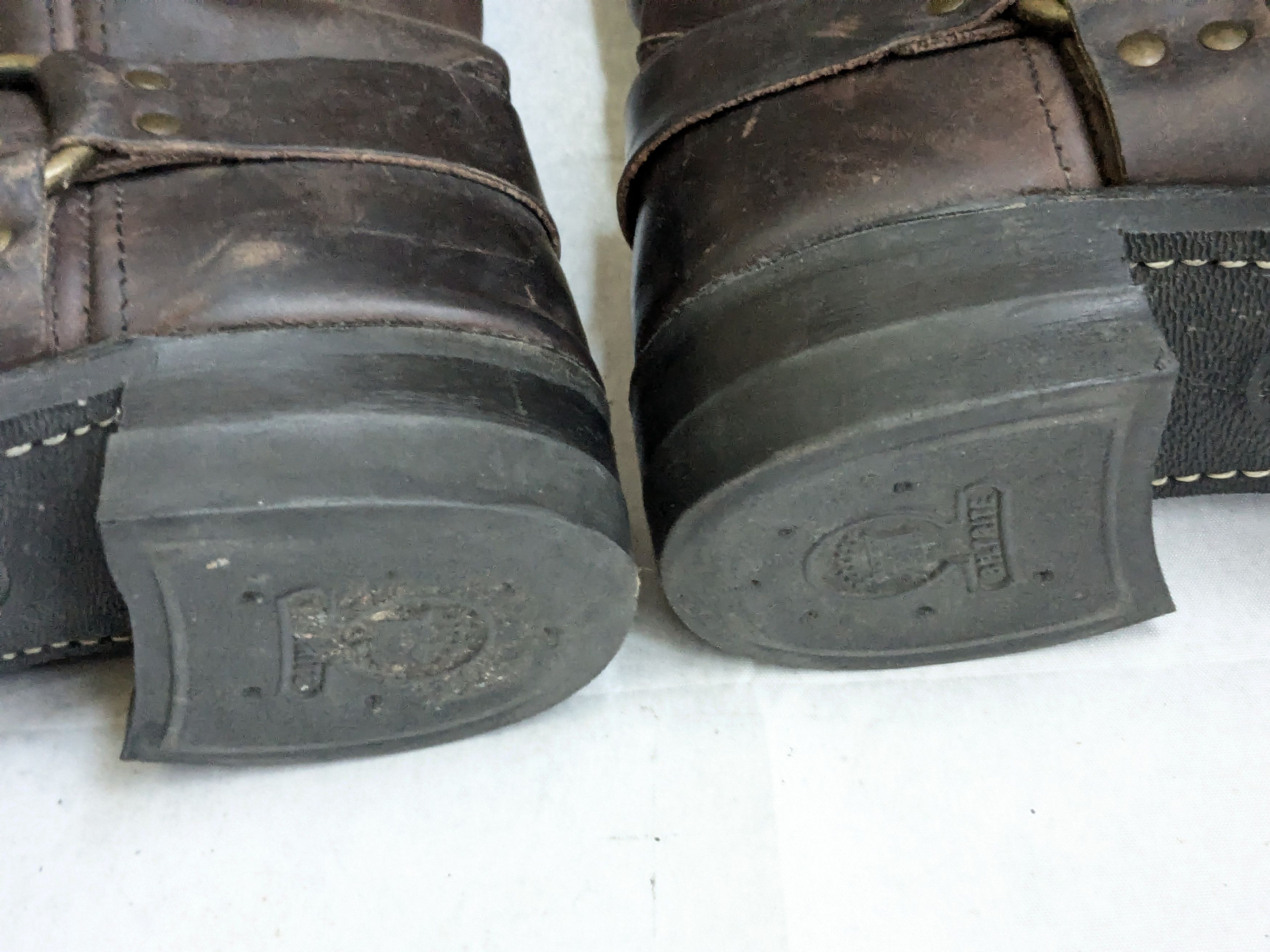 Frye Frye Harness Boots Brown 12 M Leather Size US 12 / EU 45 - 17 Thumbnail