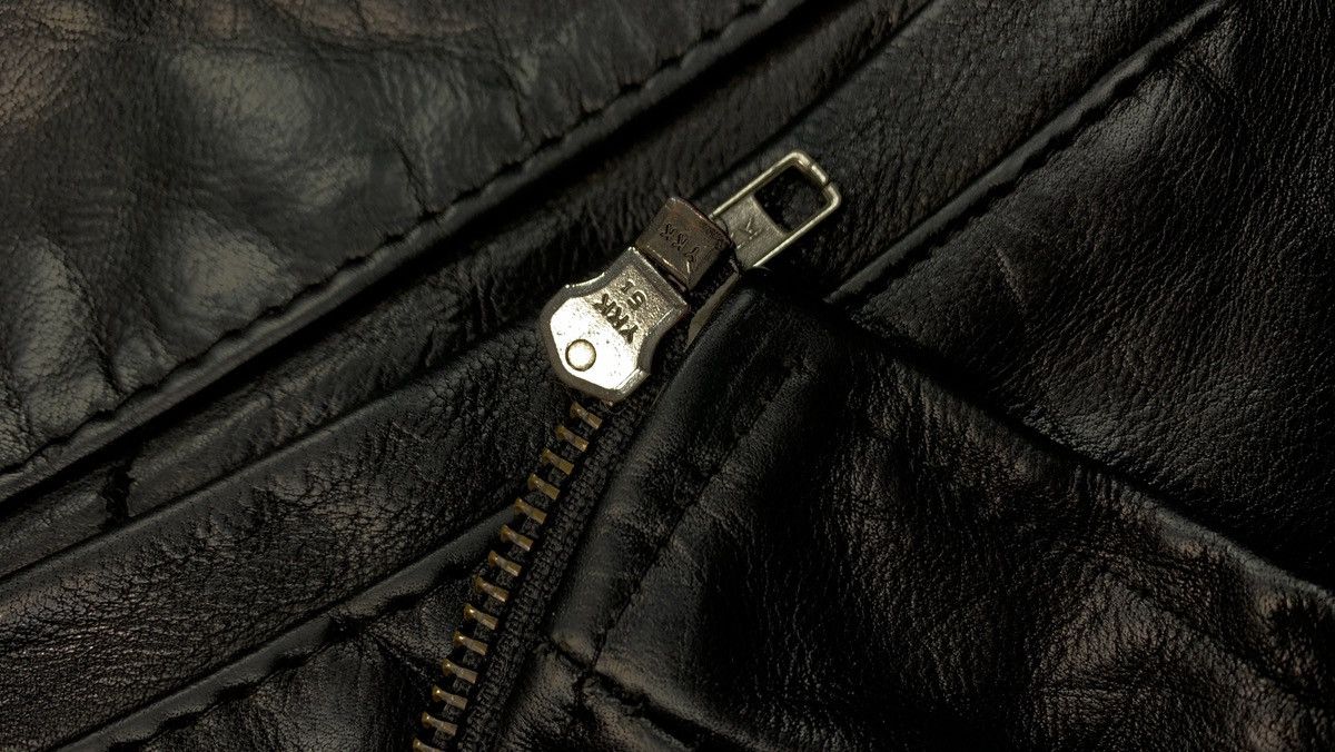 Vintage 90s Vintage Grunge Biker Leather Jacket Size US XL / EU 56 / 4 - 15 Thumbnail