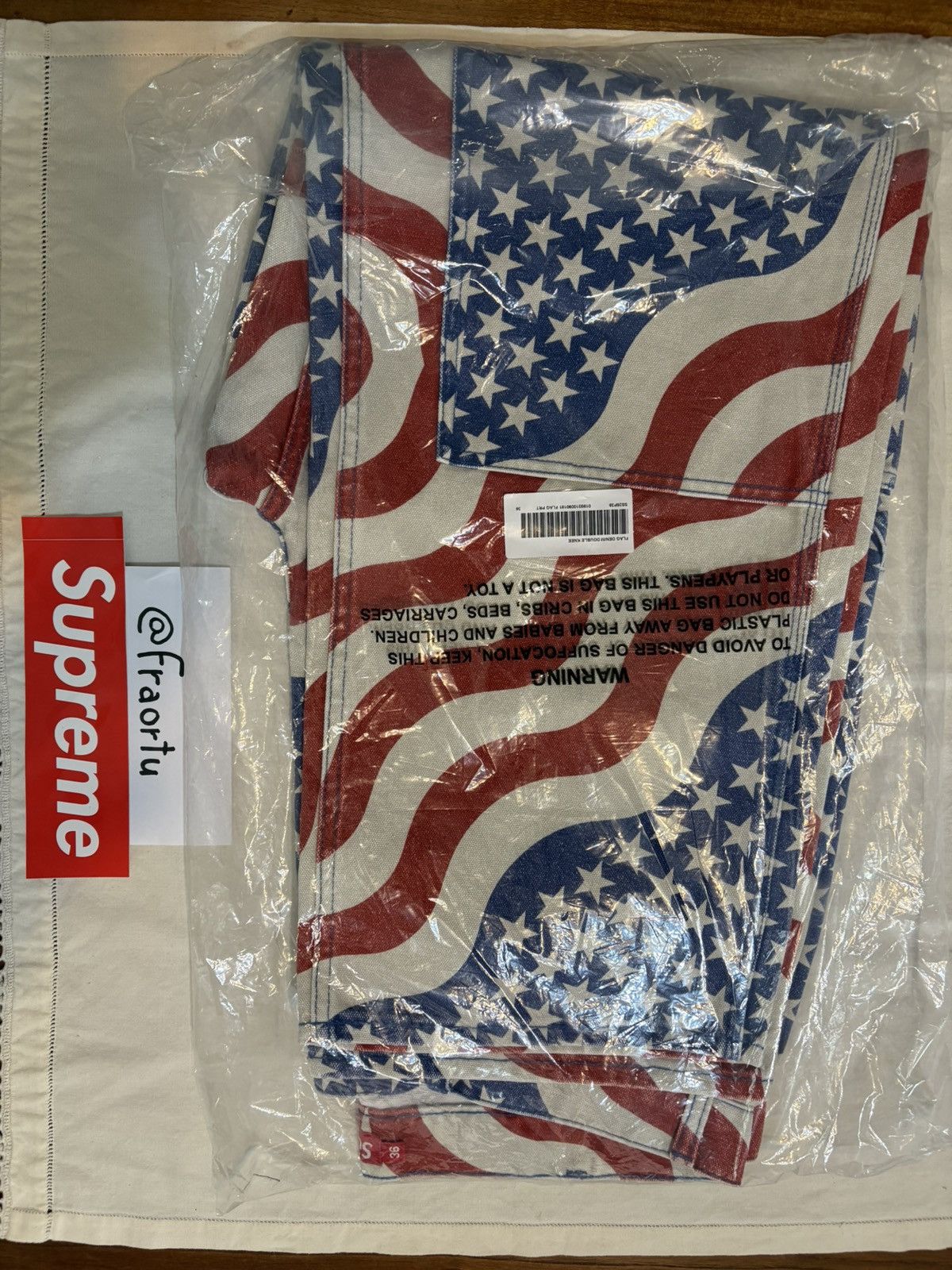 Supreme Flag Double Knee Painter Pant - Size:36 Size US 36 / EU 52 - 10 Thumbnail