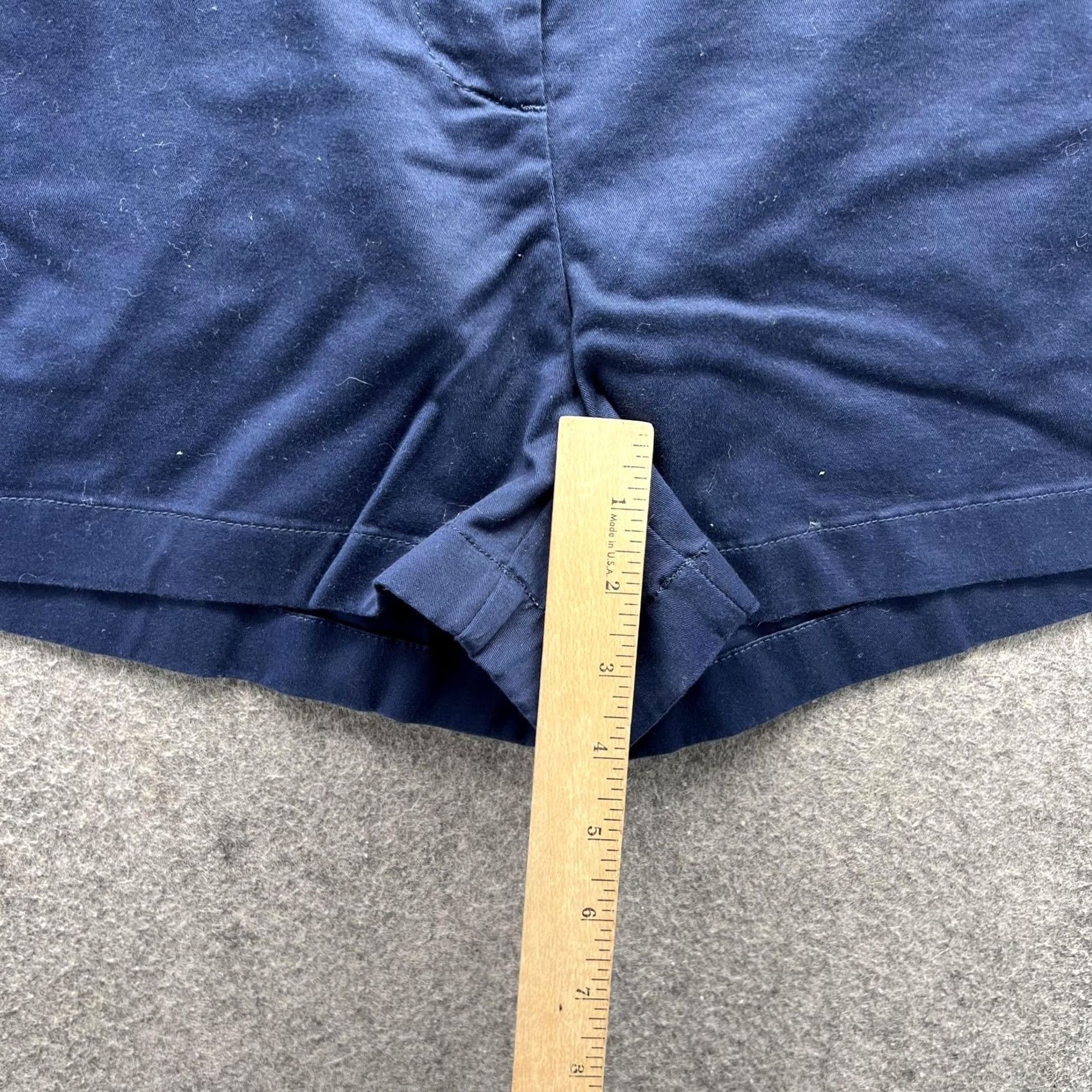 Vineyard Vines Vineyard Vines Shorts Womens 8 Blue Chino Twill Stretch Flat Front Casual Size 30" / US 8 / IT 44 - 3 Thumbnail