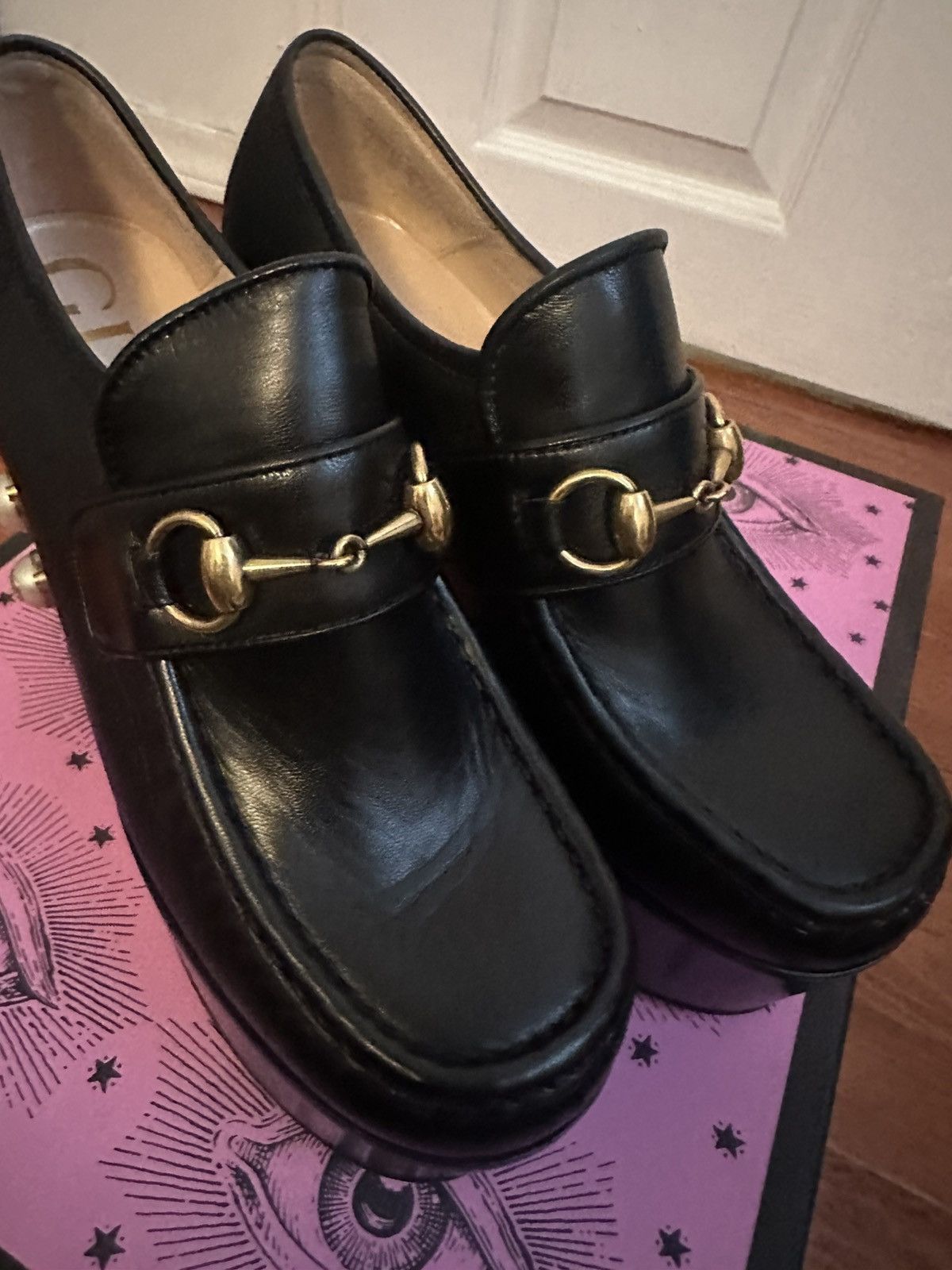 Gucci Gucci Horsebit Plaform Loafers Size US 7.5 / IT 37.5 - 9 Thumbnail
