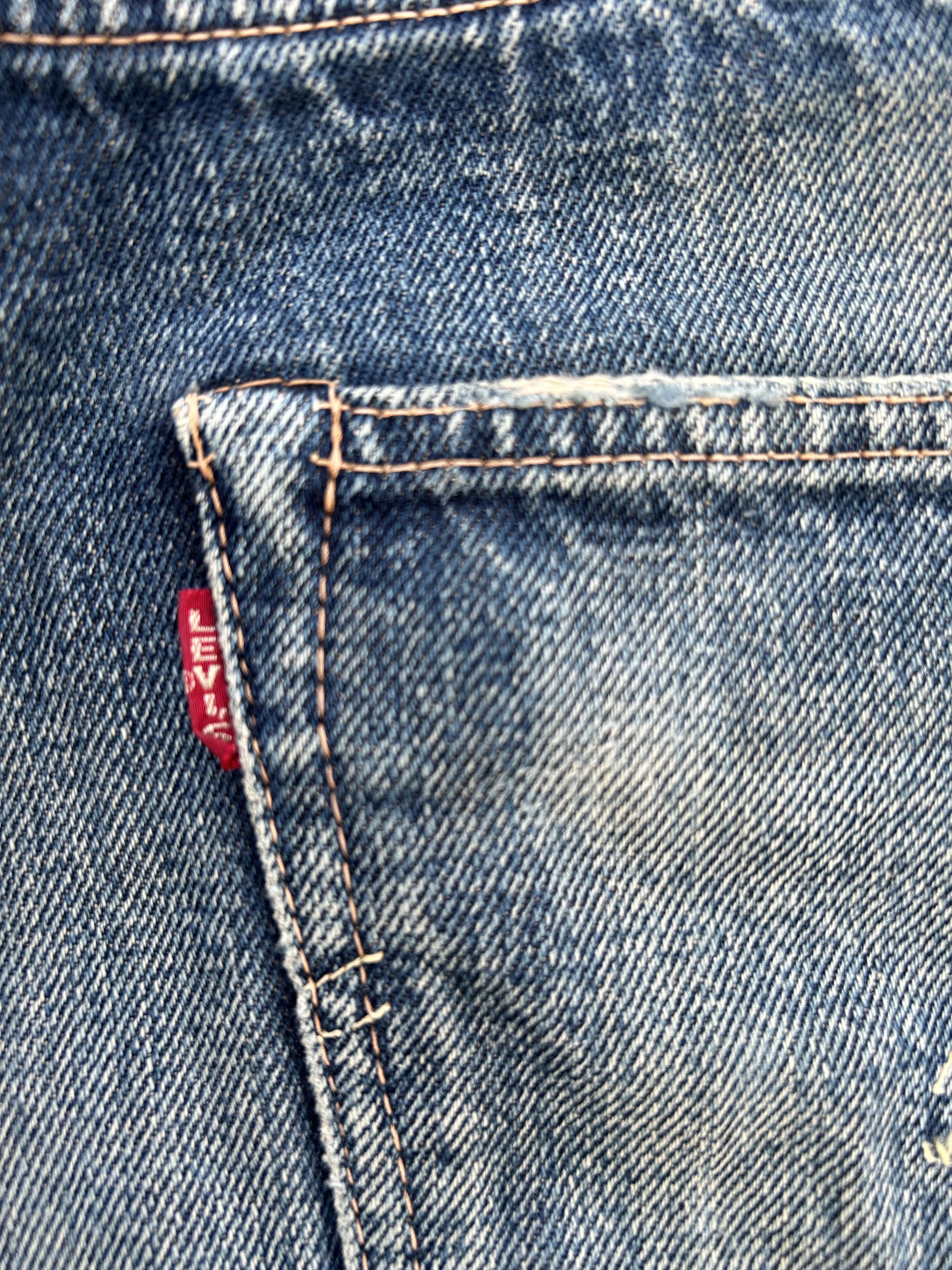 Kapital Vintage Levis Big E Selvedge Distressed Denim Jeans Size US 29 - 2 Thumbnail