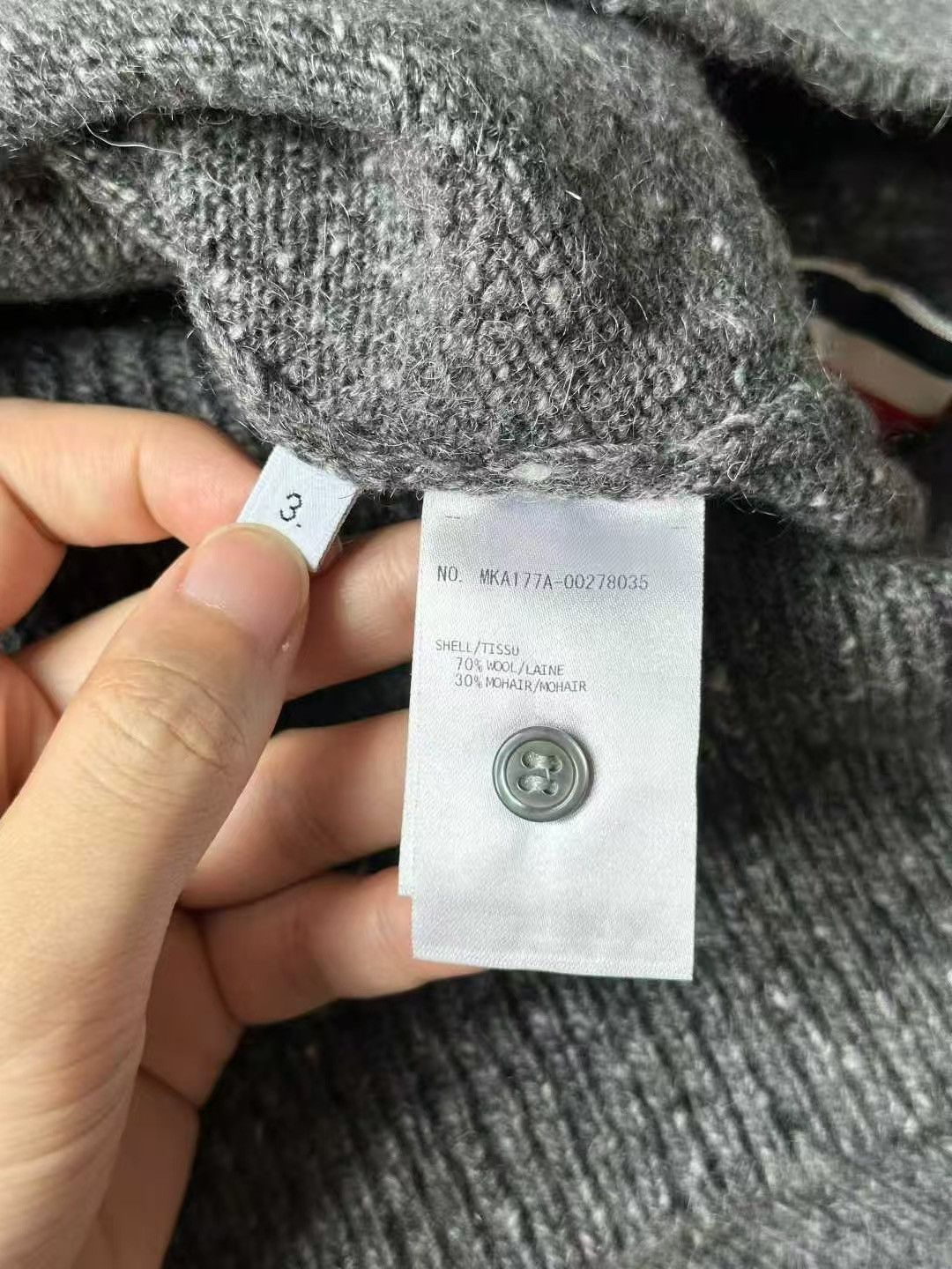 Thom Browne Thom Browne Striped Wool and Mohair Blend Sweater Pullover Size US L / EU 52-54 / 3 - 4 Thumbnail