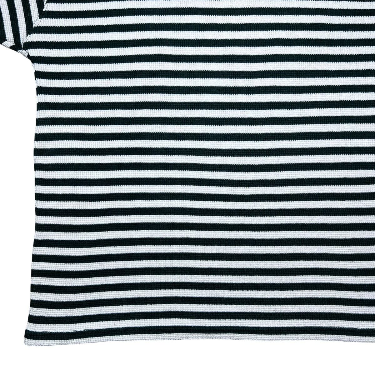 Polo Ralph Lauren Polo Ralph Lauren Green Striped Spell Out Thermal Knit Tee Size US XL / EU 56 / 4 - 15 Thumbnail