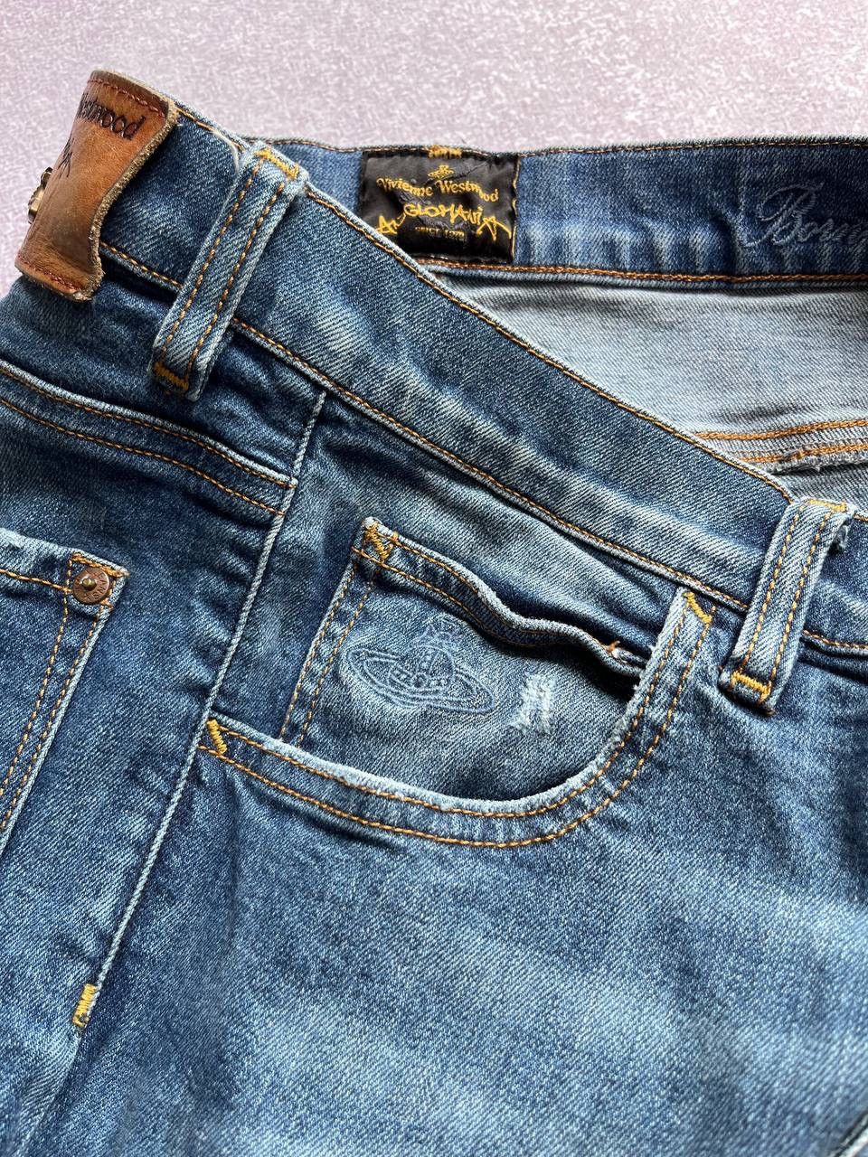 Vintage × Vivienne Westwood Vintage Vivienne Westwood Saturn Orb Logo Jeans 30 Size US 30 / EU 46 - 8 Thumbnail