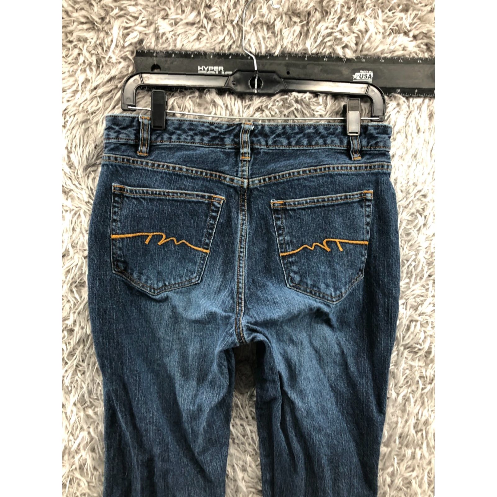 Vintage Columbia Jeans Flat Wash Blue 8 Womens Medium Straight 5-Pocket Denim Hip Belt Loops Regular Rise Mid Vintage No Size 30" / US 8 / IT 44 - 6 Thumbnail