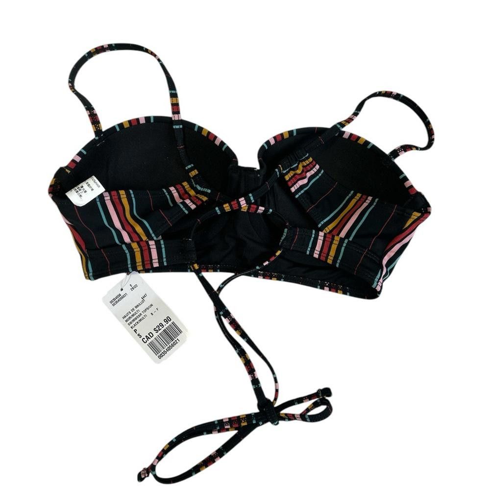 Designer BNWT Forever 21 Women's Multicoloured Striped Bikini Bra Size ONE SIZE - 4 Thumbnail