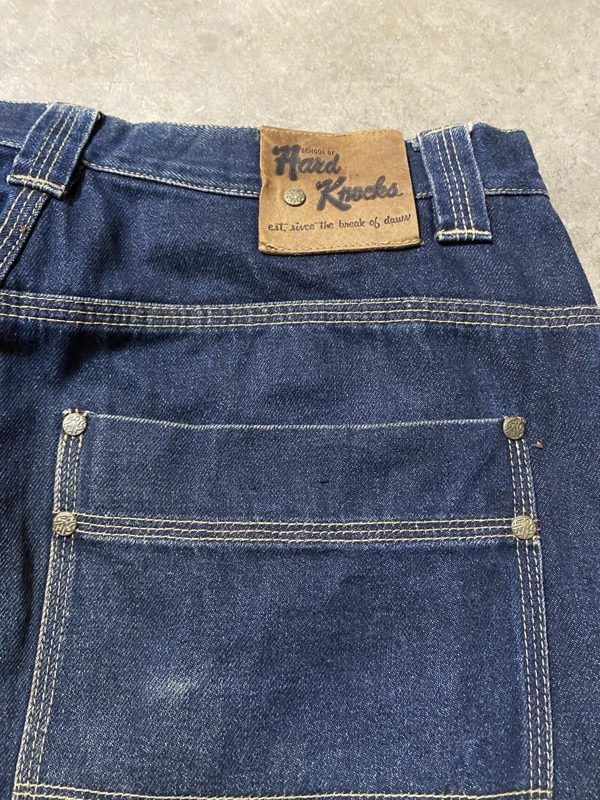 Hysteric Glamour × JNCO × Jean Y2k Baggy Jeans School of Hard Knocks p173 Size US 33 - 8 Thumbnail