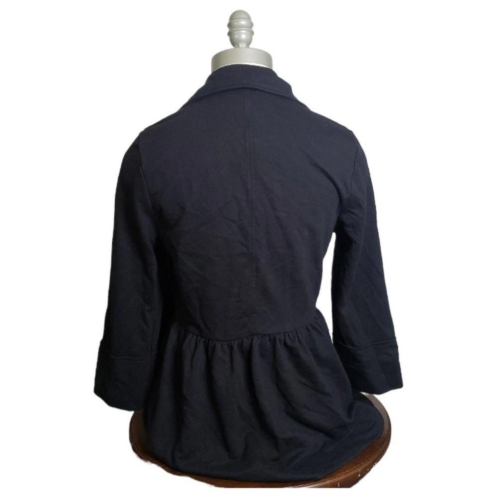 Designer CT872 Starling Ladies Black Long Sleeve Knit JAcket Size L / US 10 / IT 46 - 4 Thumbnail