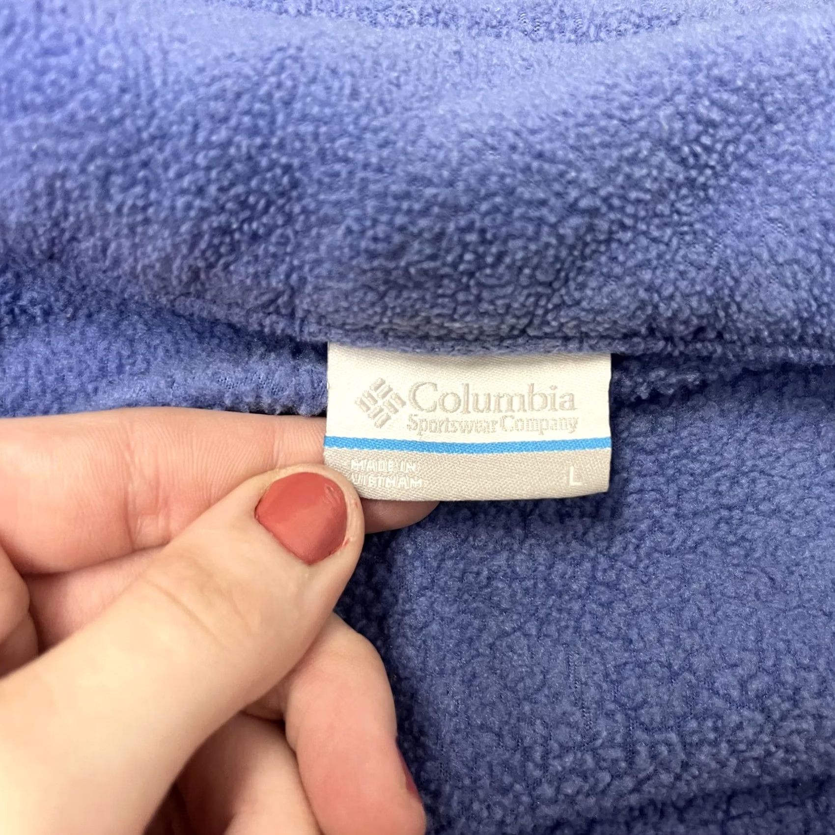 Vintage Columbia Fleece Jacket Womens L Purple Full Zip Pockets Casual Outdoor Size L / US 10 / IT 46 - 3 Thumbnail