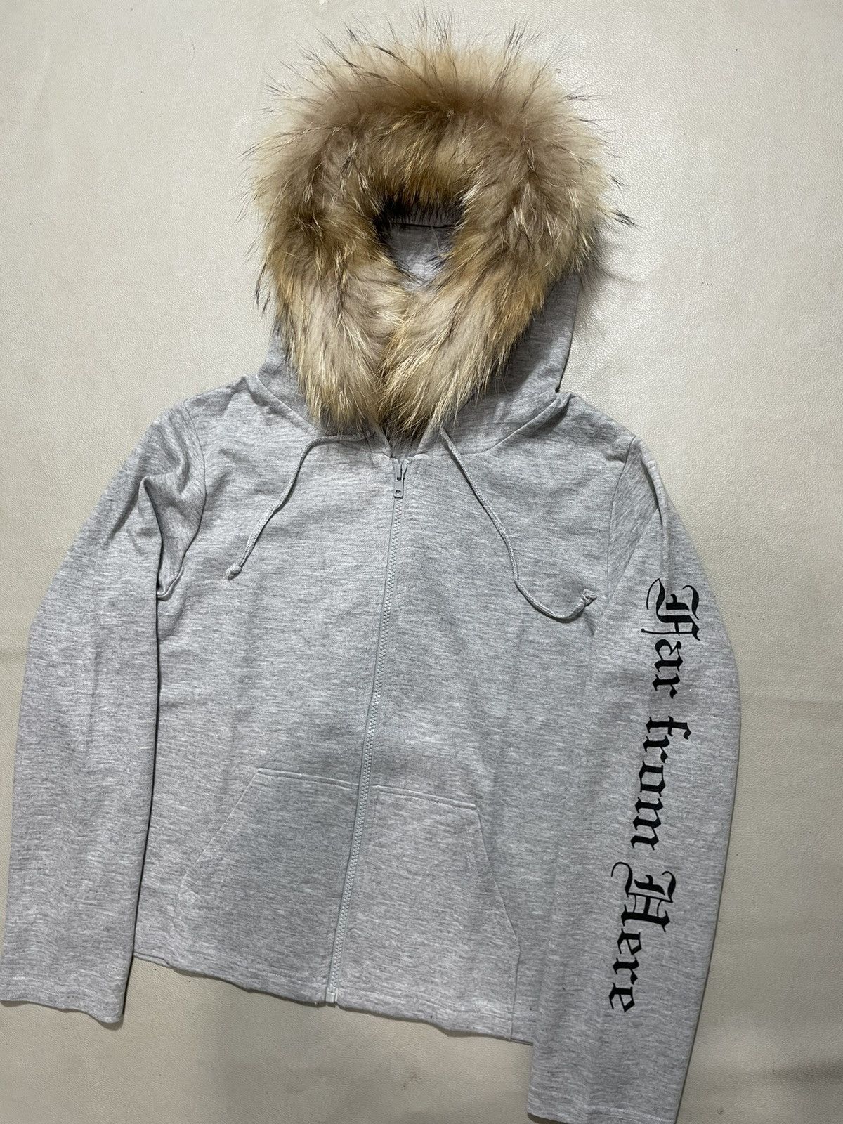 Japanese Brand Japanese Cropped Fur zip Hoodie gothic punk lgb ifsix style Size US L / EU 52-54 / 3 - 2 Thumbnail