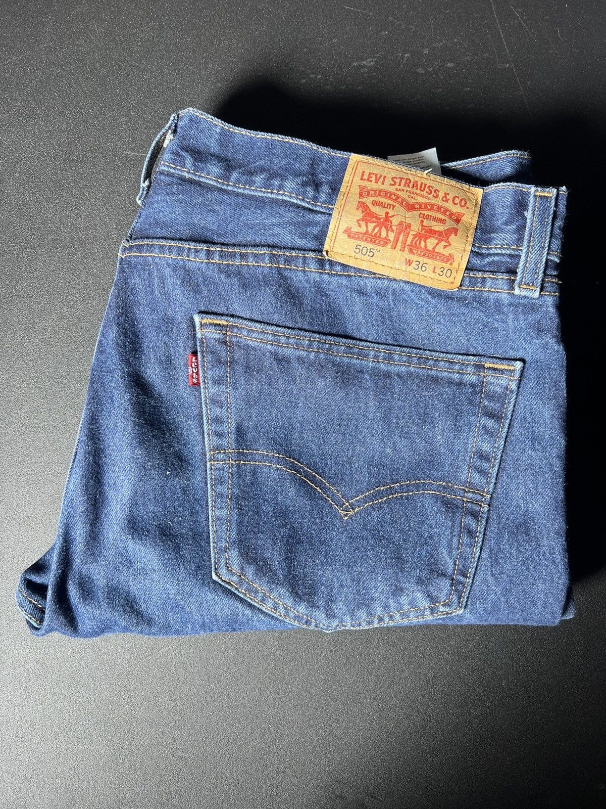Levi's Levis 505 36 x 30 Denim Jeans Size US 36 / EU 52 - 1 Thumbnail