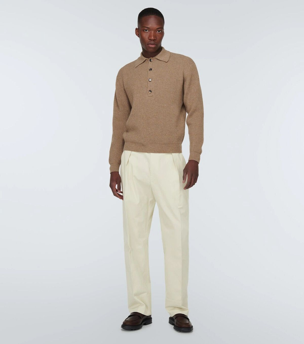 Loro Piana o1w1db10824 Reinga Cotton Pant in Off White Size US 34 / EU 50 - 2 Thumbnail