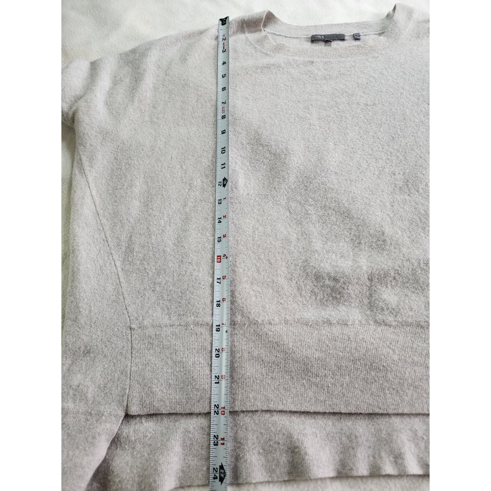 Vince VINCE Oversized Wool Angora Blend Sweater Small Light Gray Size S / US 4 / IT 40 - 4 Thumbnail