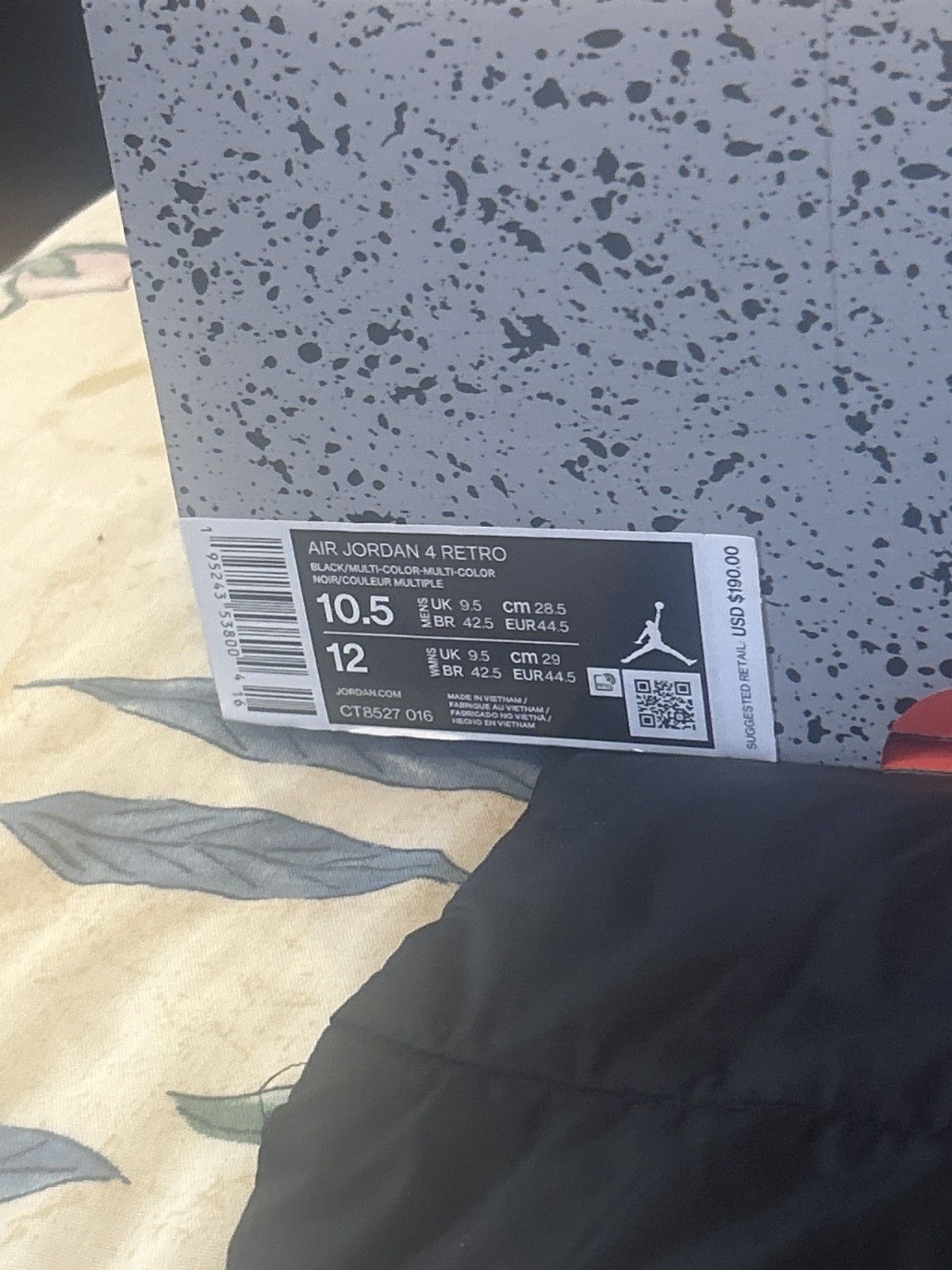 Nike Jordan 4 red thunder BRAND NEW Size US 10.5 / EU 43-44 - 7 Thumbnail